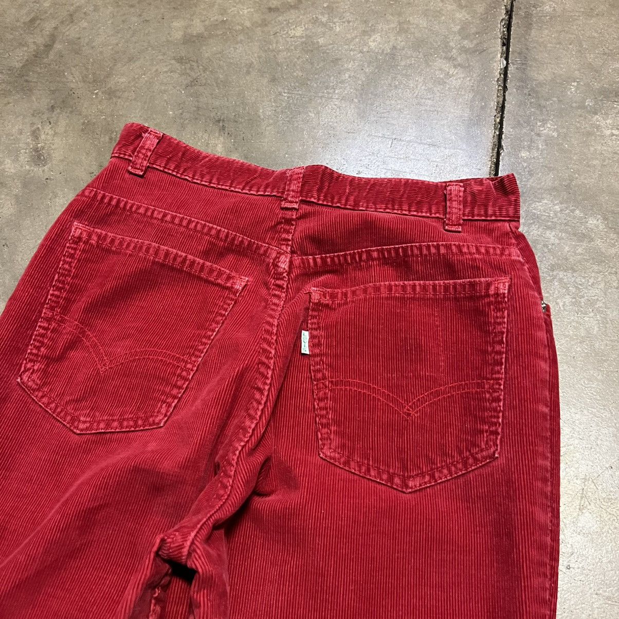 Levi's Vintage 70s Levi’s Red Corduroy Pants Straight Western USA Size US 27 - 2 Thumbnail
