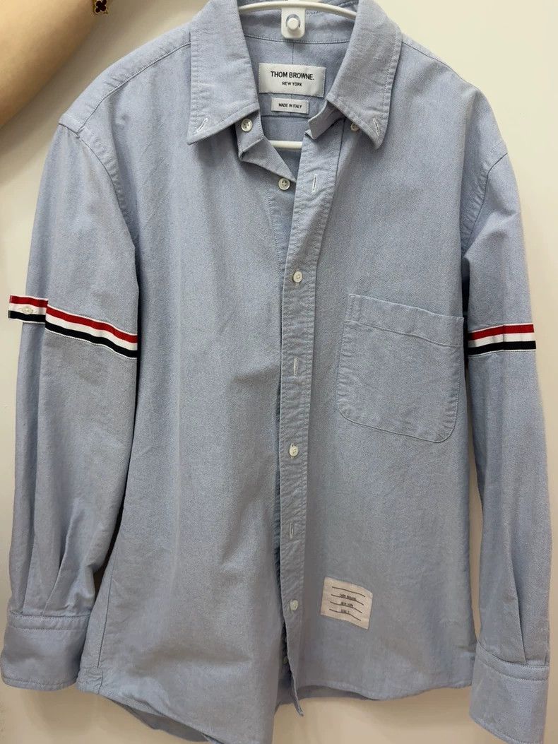 Thom Browne Thom Browne size2 Classic blue Oxford shirt Size US M / EU 48-50 / 2 - 2 Thumbnail