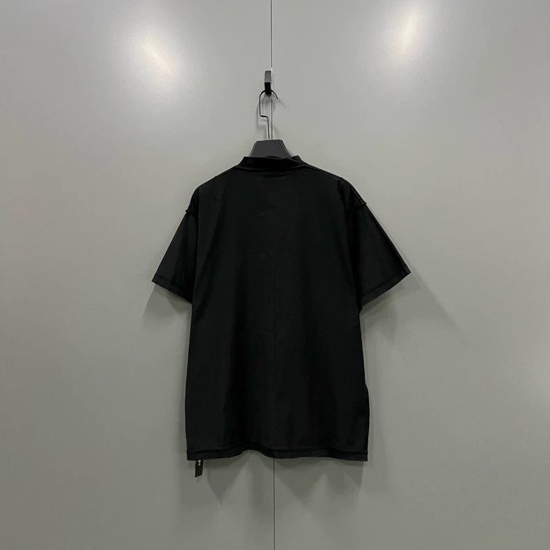 Balenciaga Balenciaga Black old logo printed short sleeves Size US M / EU 48-50 / 2 - 2 Thumbnail