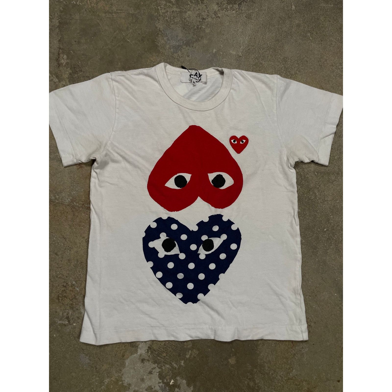 Comme des Garcons CDG Tee White Multi Used Medium Size US M / EU 48-50 / 2 - 1 Thumbnail