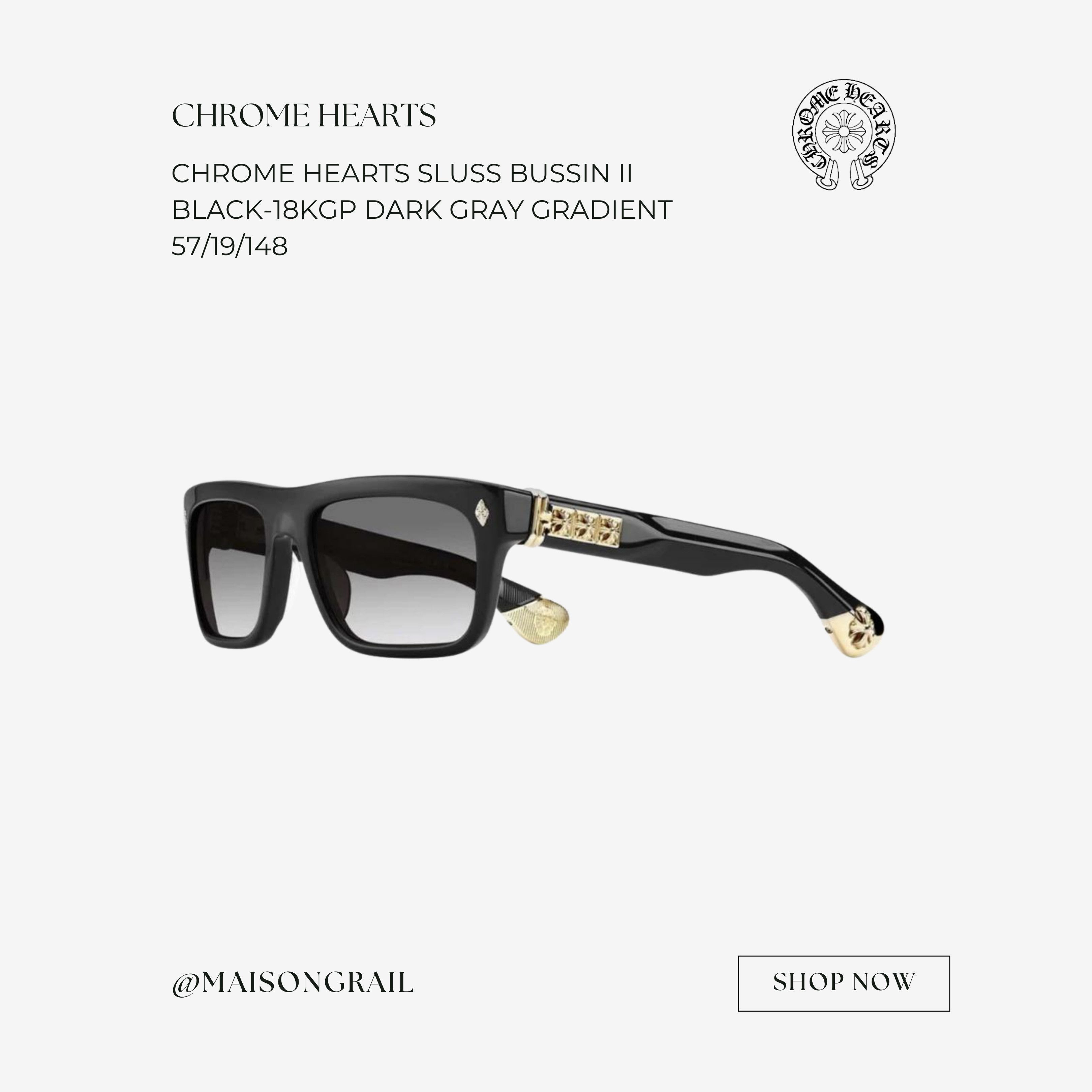 CHROME HEARTS SLUSS BUSSIN II SUNGLASSES