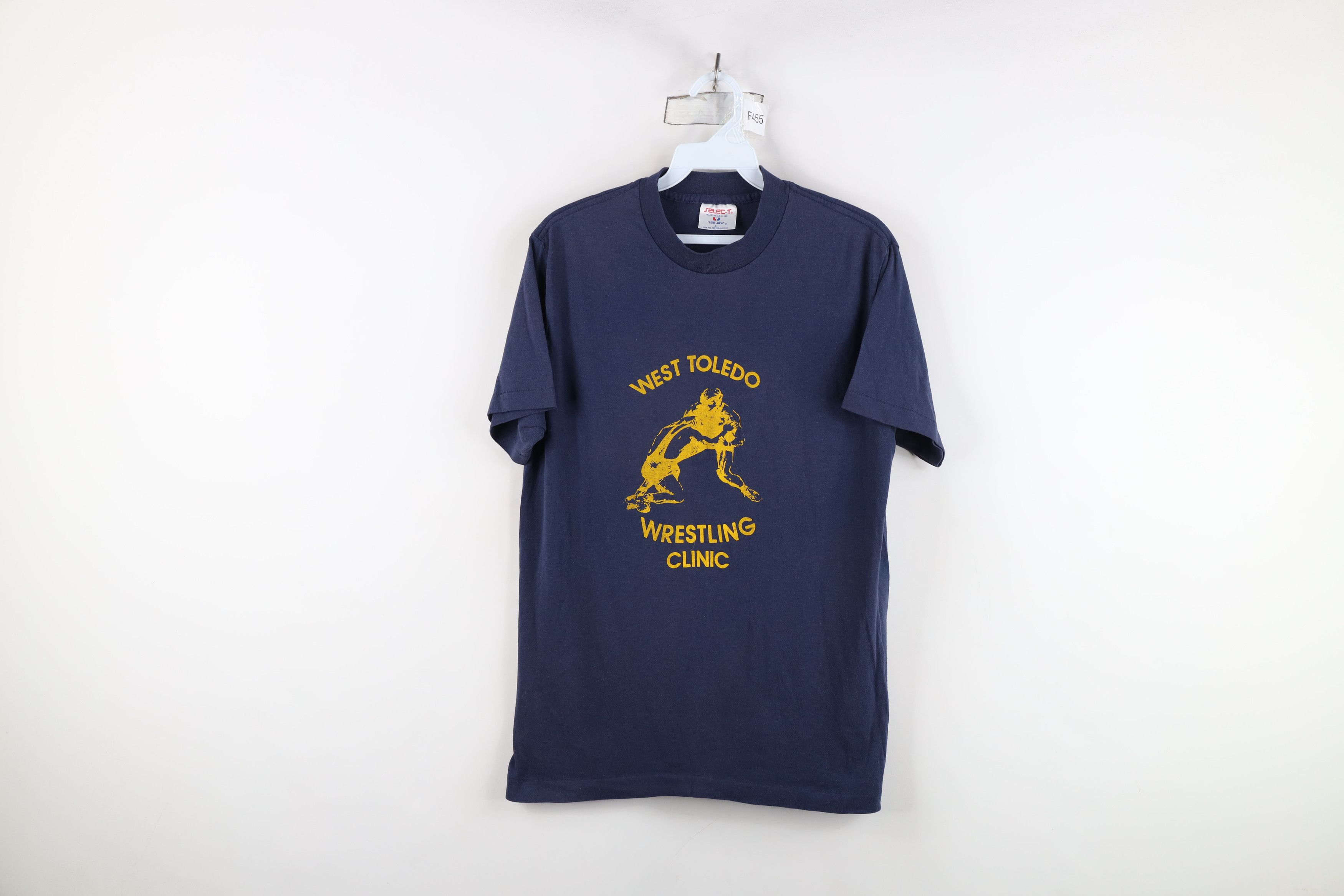 Vintage Vintage 70s 80s West Toledo Wrestling Clinic T-Shirt USA Size US L / EU 52-54 / 3 - 1 Thumbnail