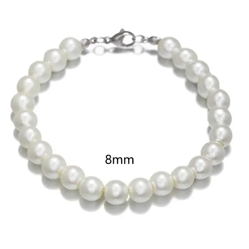 Jewelry 8mm Handmade Elastic Beads Bracelets Size ONE SIZE - 2 Thumbnail
