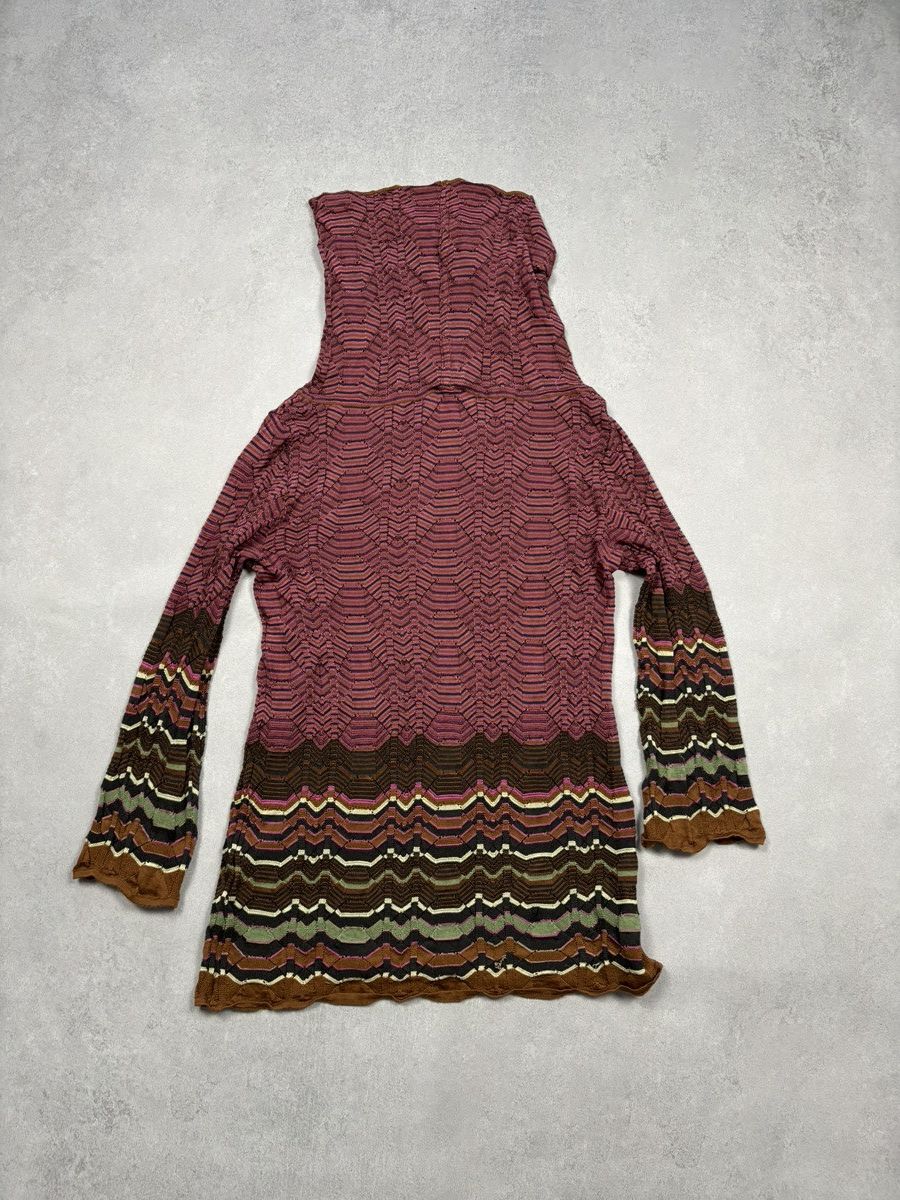 Missoni M Missoni Multicolor Zigzag Knit Sweater Tunic Long Sleeve Size S / US 4 / IT 40 - 2 Thumbnail