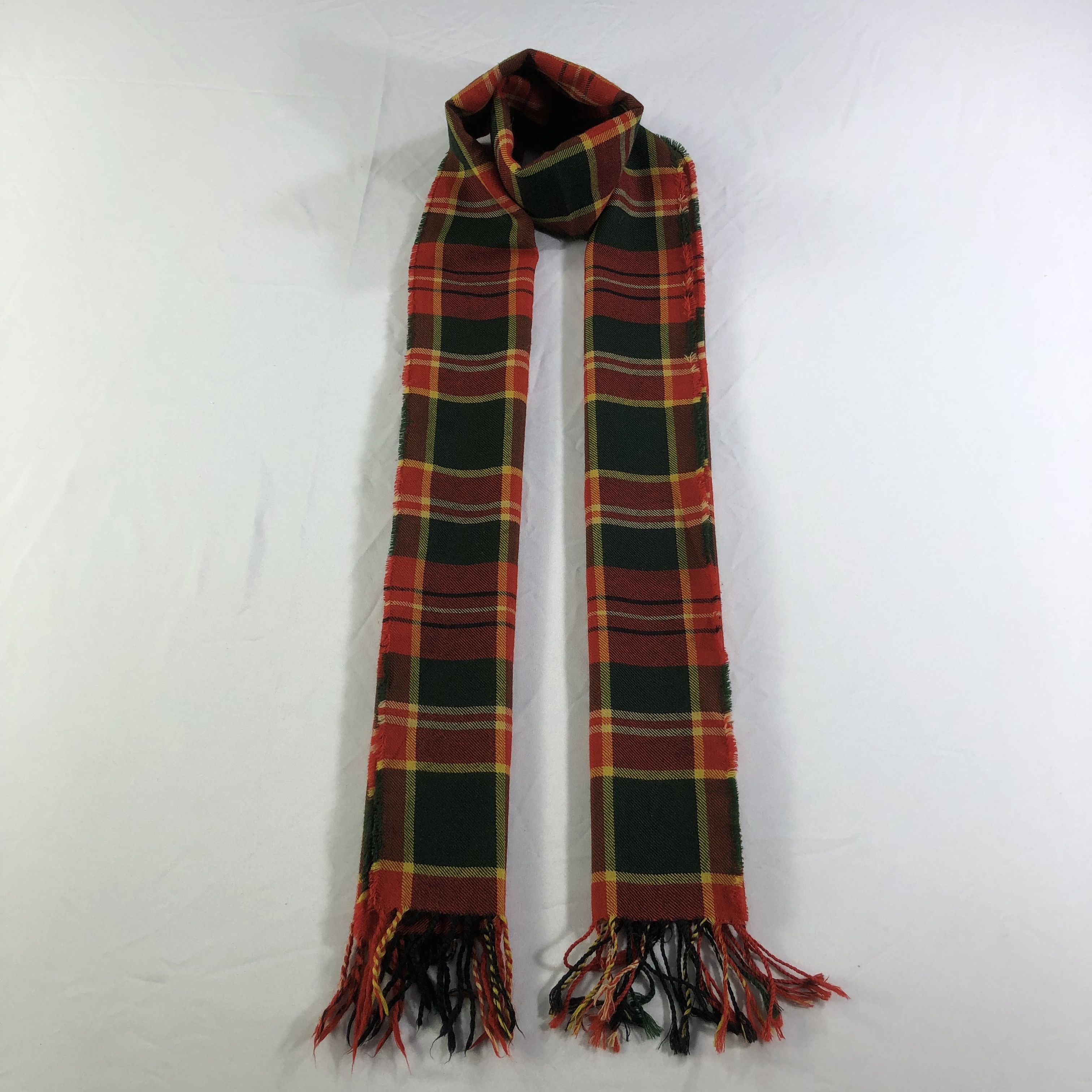 Polo Ralph Lauren Polo Ralph Lauren Tartan Wool Scarf Muffler V1581 Size ONE SIZE - 1 Thumbnail
