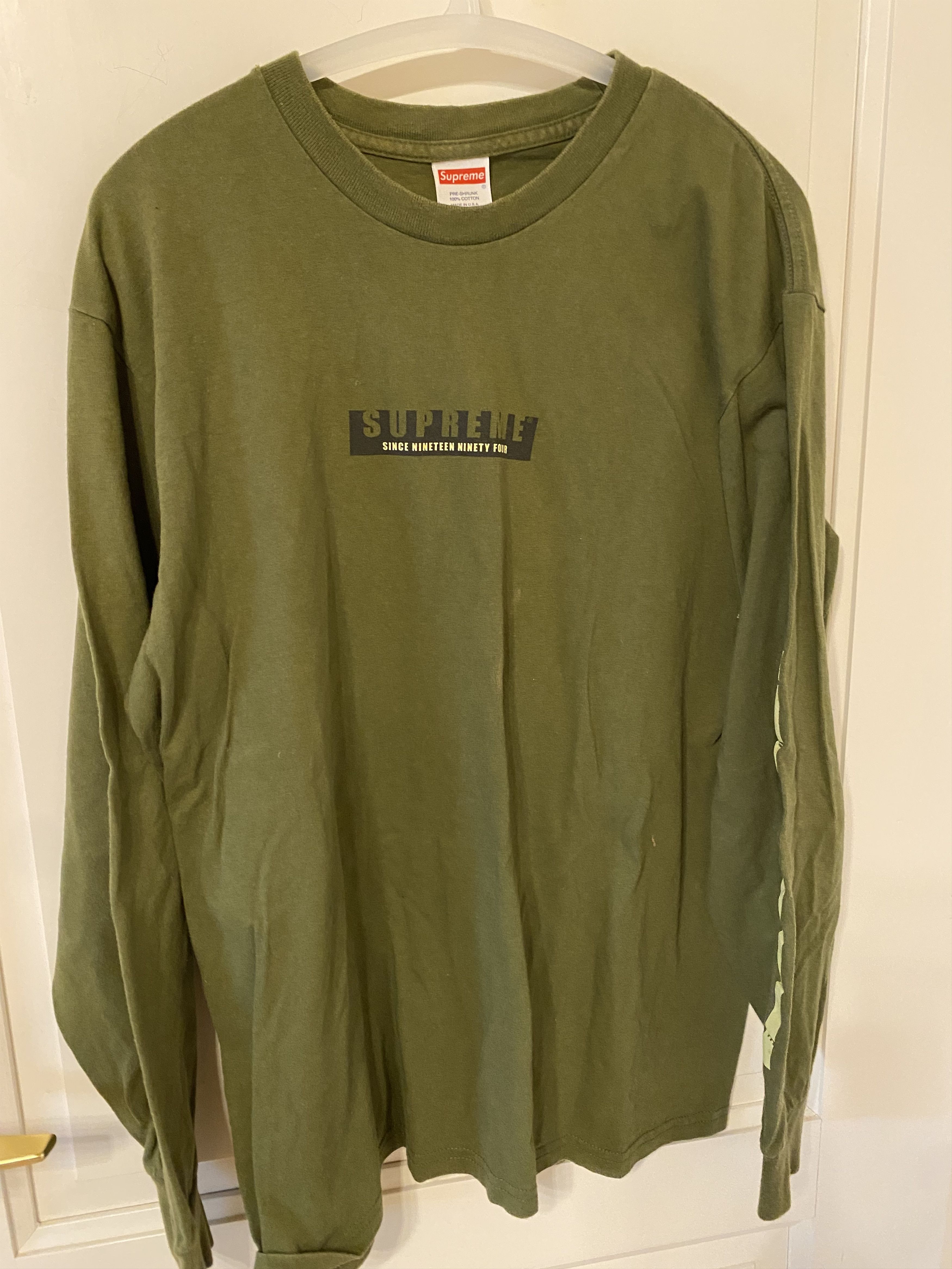 Supreme Supreme SS2018 1994 new york box logo kaki Size US M / EU 48-50 / 2 - 1 Thumbnail