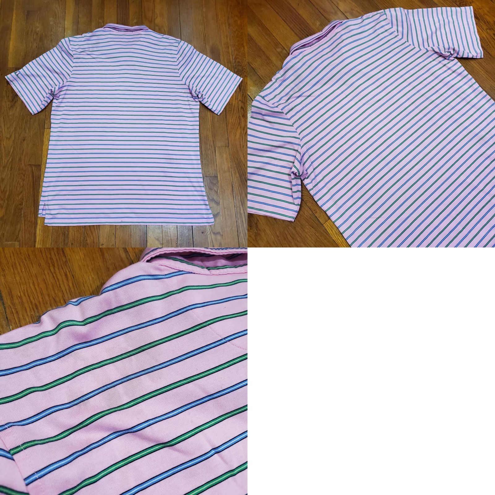 Vintage Fairway & Greene Polo Shirt Mens XL Pink Striped Doral Golf Pureformance Top Size US XL / EU 56 / 4 - 8 Thumbnail