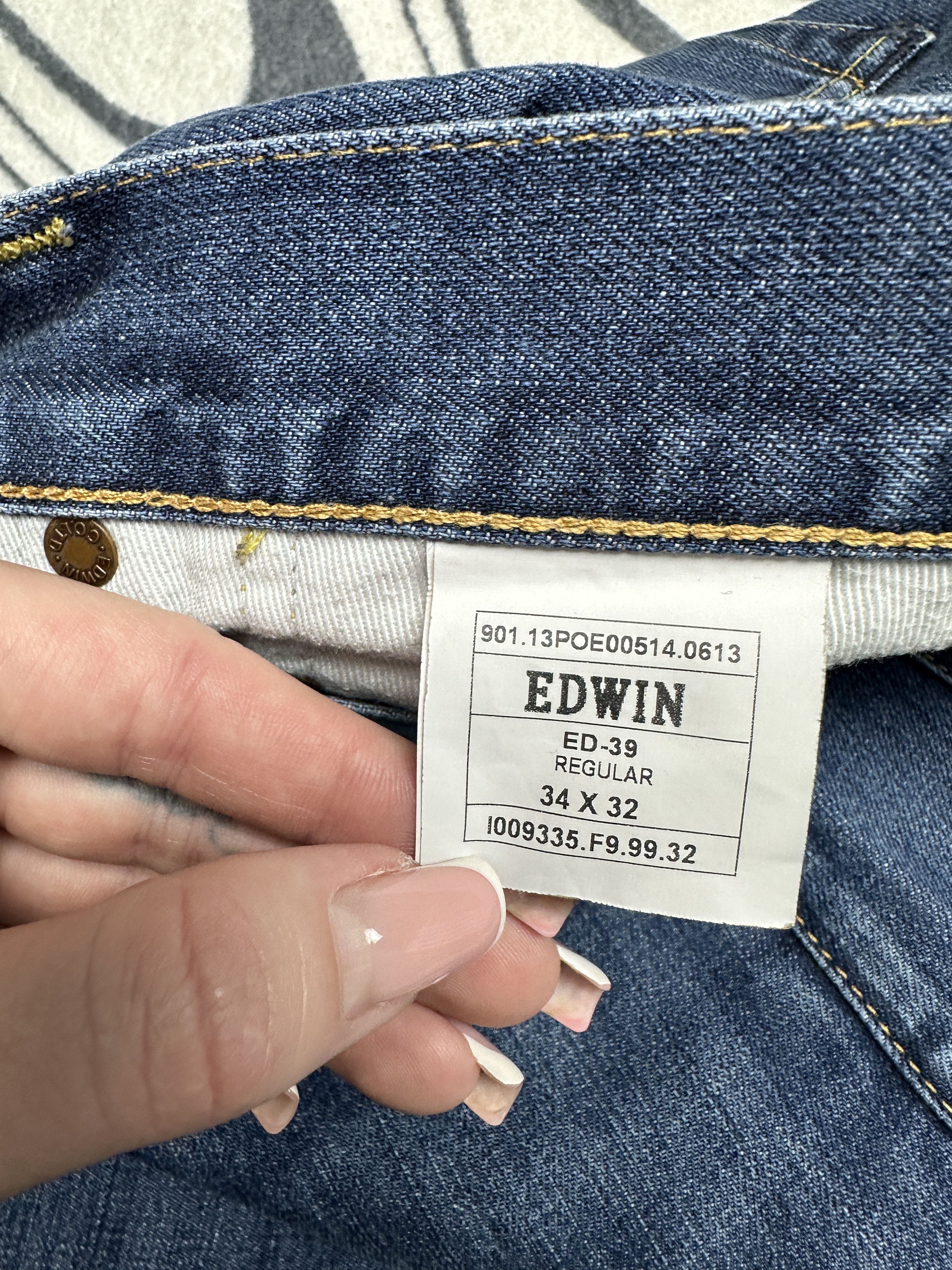 Edwin Edwin ED-39 Regular Mens Denim Pants Jeans Size US 34 / EU 50 - 7 Thumbnail