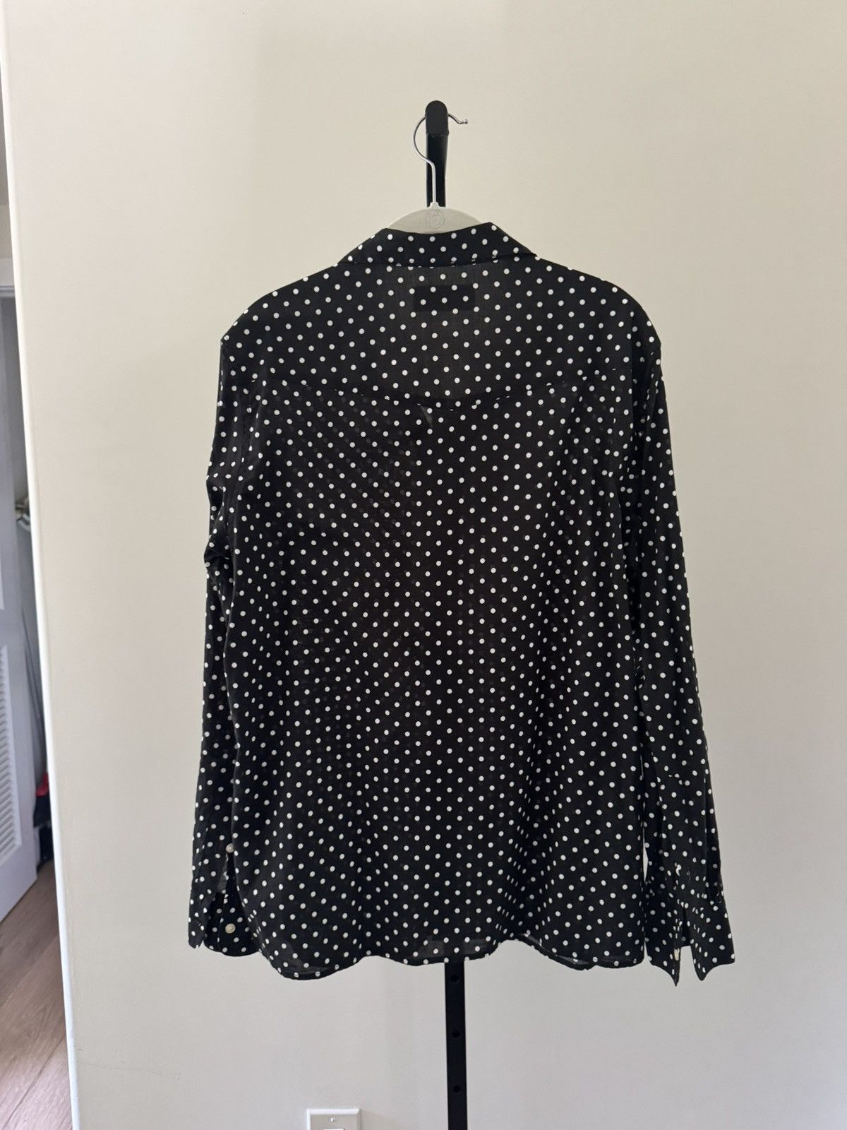 Officine Generale Officine Generale black and white Dario shirt Size US M / EU 48-50 / 2 - 2 Thumbnail
