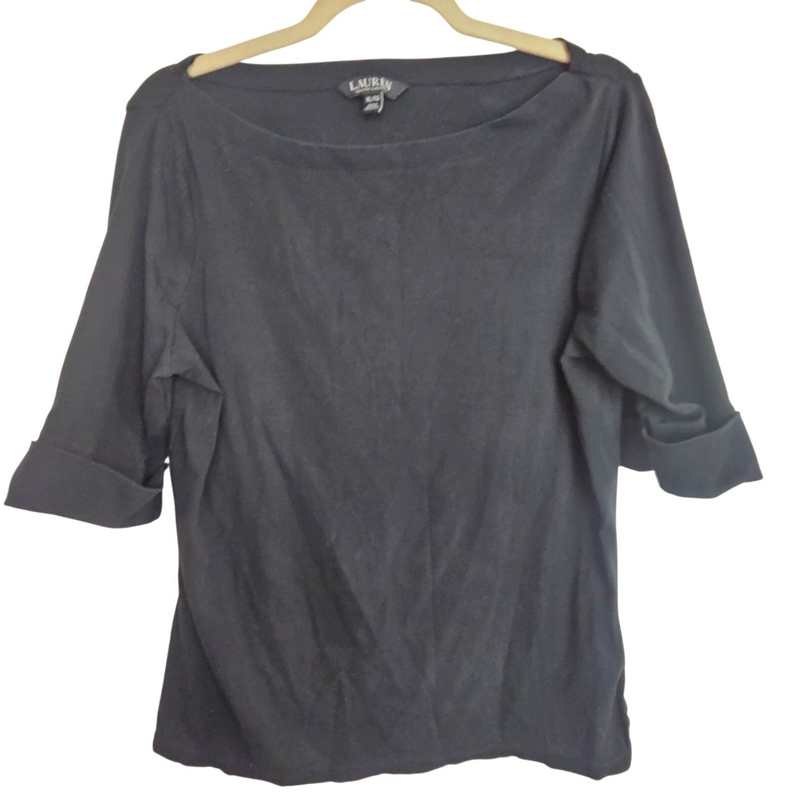 Lauren Ralph Lauren Lauren Ralph Lauren Womens Half Sleeve Boat Neck Top XL Size XL / US 12-14 / IT 48-50 - 1 Thumbnail