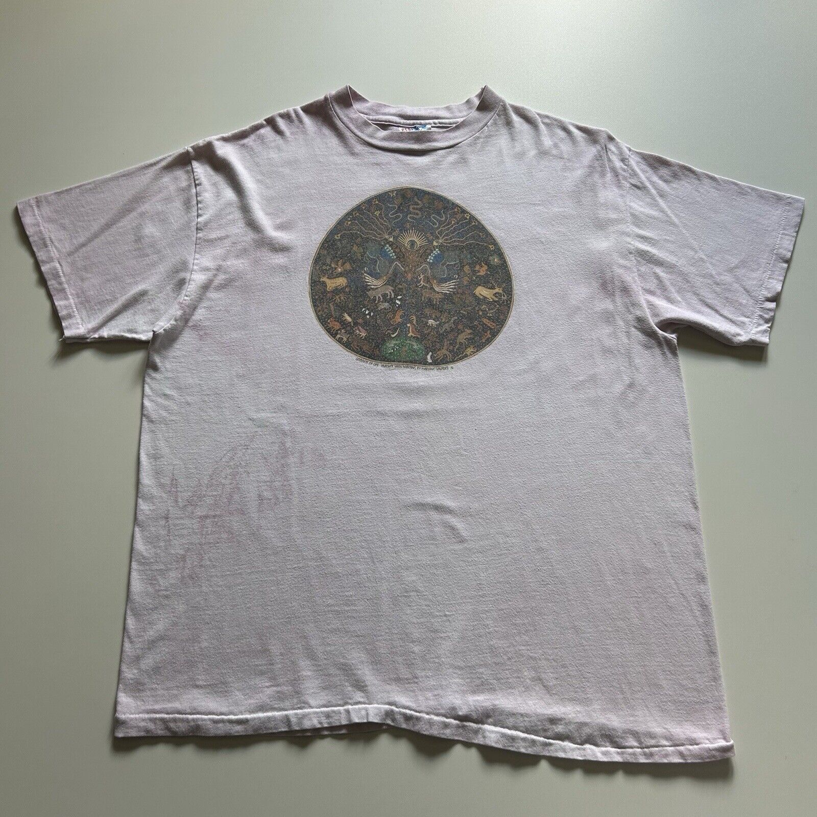 Hanes Vintage 90s Goddess Of Life God Art T Shirt XL Rare USA Made Size US XL / EU 56 / 4 - 1 Thumbnail