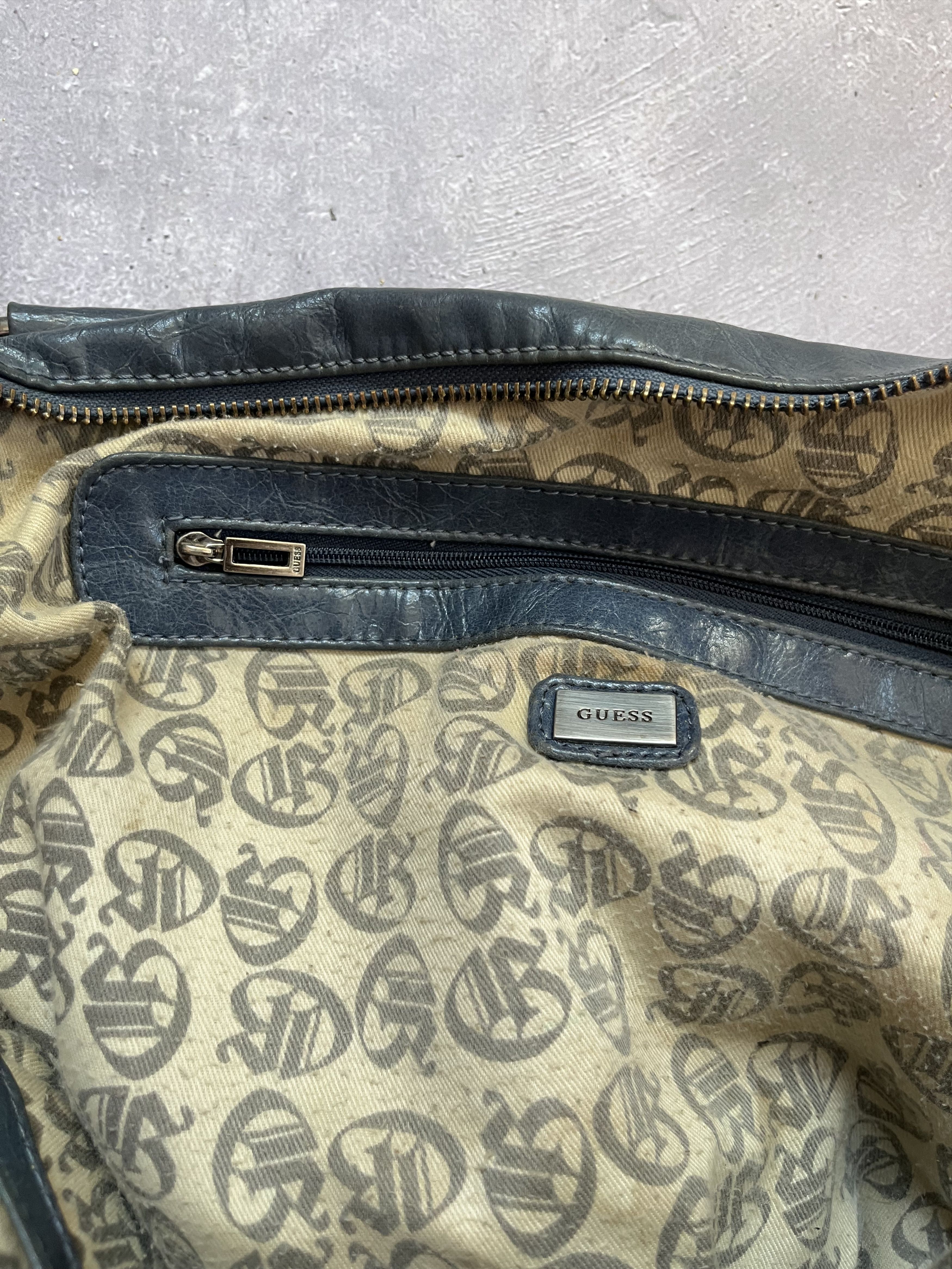 Guess Guess Jeans Y2K Studded Shoulder Bag Blue Vintage Logo Purse Size ONE SIZE - 12 Thumbnail