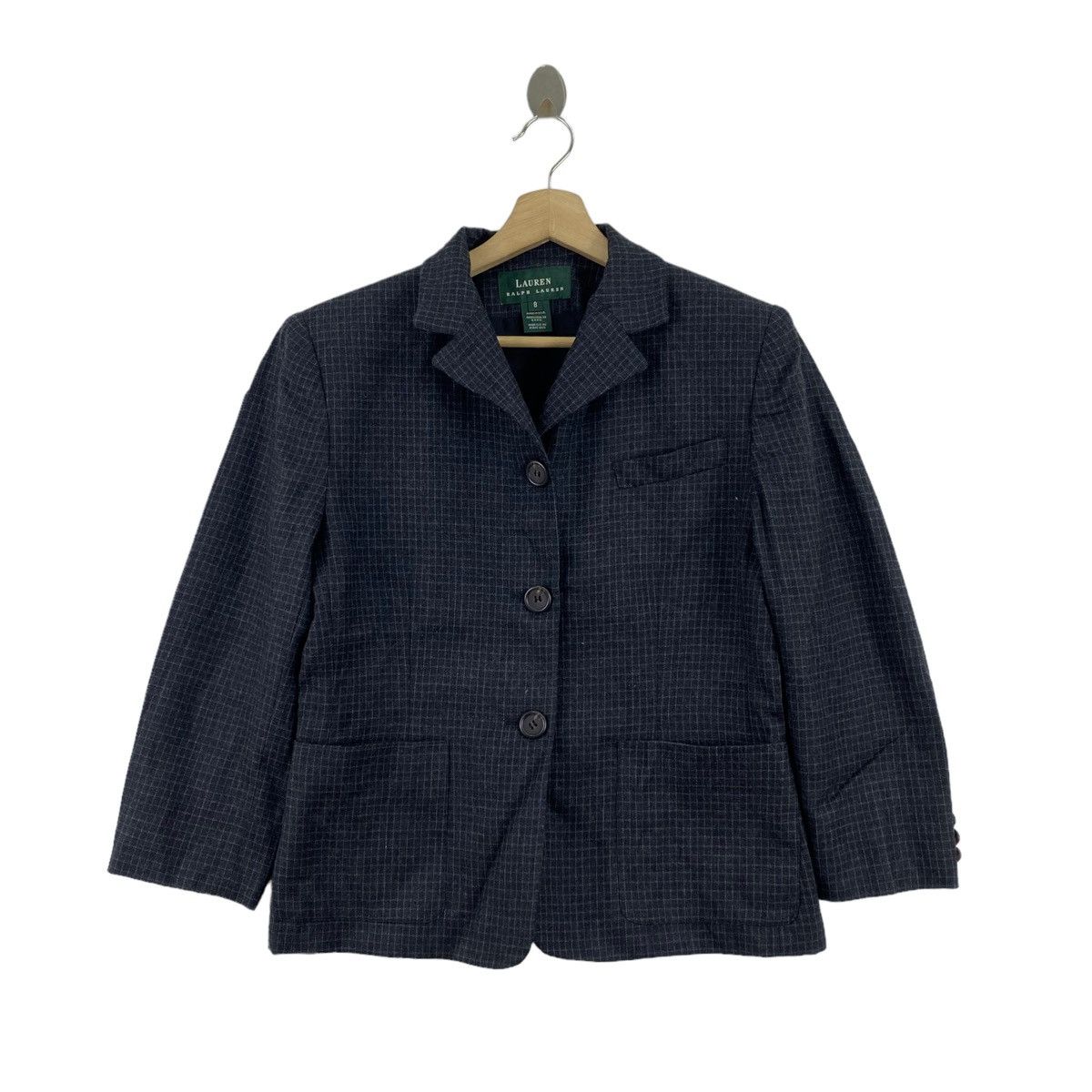 Lauren Ralph Lauren × Ralph Lauren LAUREN By RALPH LAUREN Check Tartan Short Blazer Coat Size S / US 4 / IT 40 - 1 Thumbnail