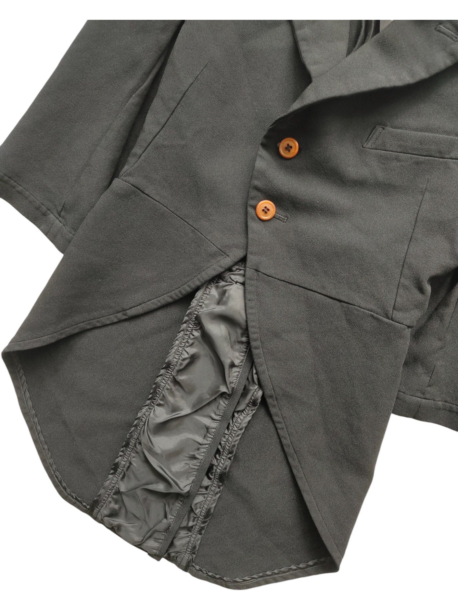 Comme des Garcons Black Mid Sleeved Cape Jacket With Sparrow Tail Back Size XS / US 0-2 / IT 36-38 - 9 Thumbnail