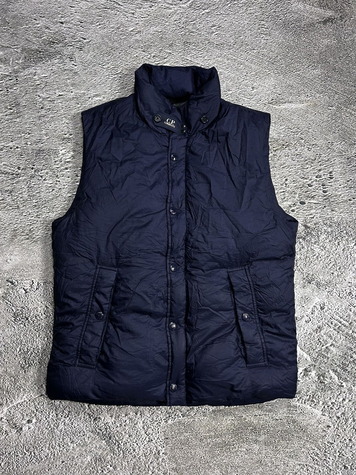 C.P. Company × Vintage C.P. Company down jacket vest navy gillet archive with badge Size US M / EU 48-50 / 2 - 1 Thumbnail