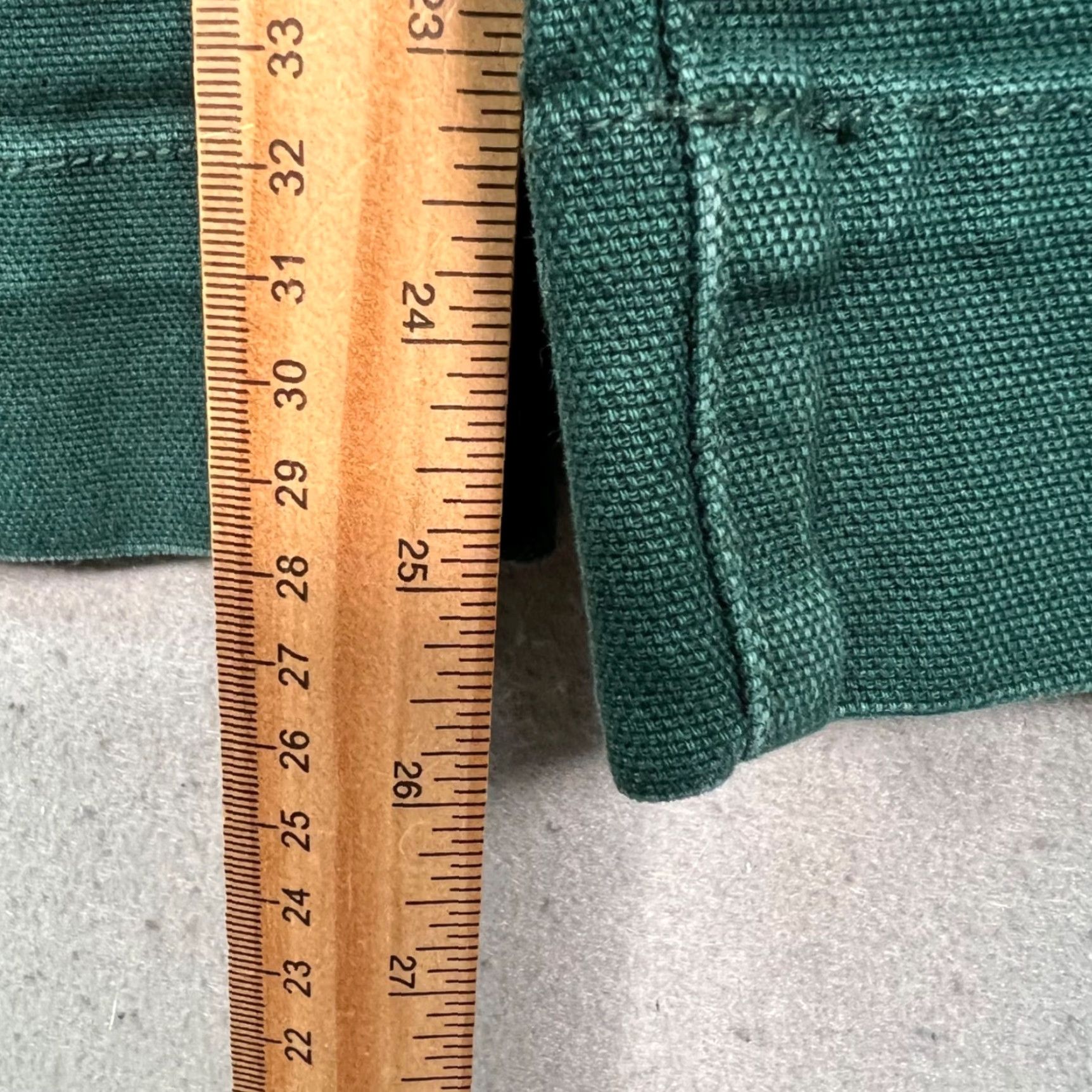 Madewell Madewell Womens Pants Casual 24P Petite Green Wide-Leg Cropped Cotton Blend 26.5in Inseam Womens Size 42" / US 20 - 7 Thumbnail
