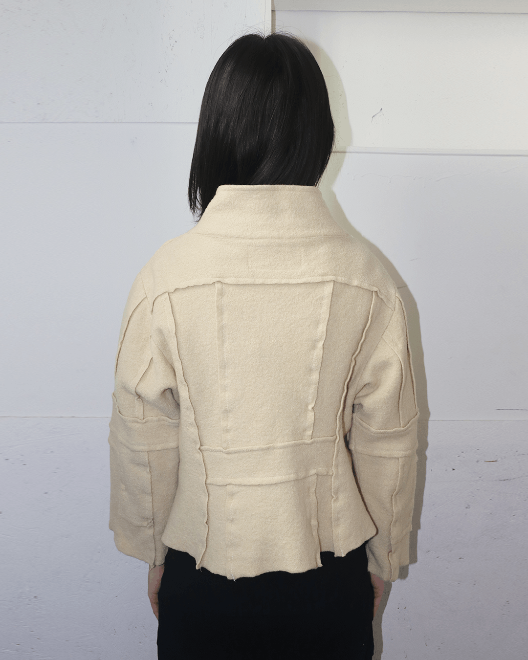 Japanese Brand Yoshiki Hishinuma Raw Edge Felt Jacket Size L / US 10 / IT 46 - 4 Thumbnail