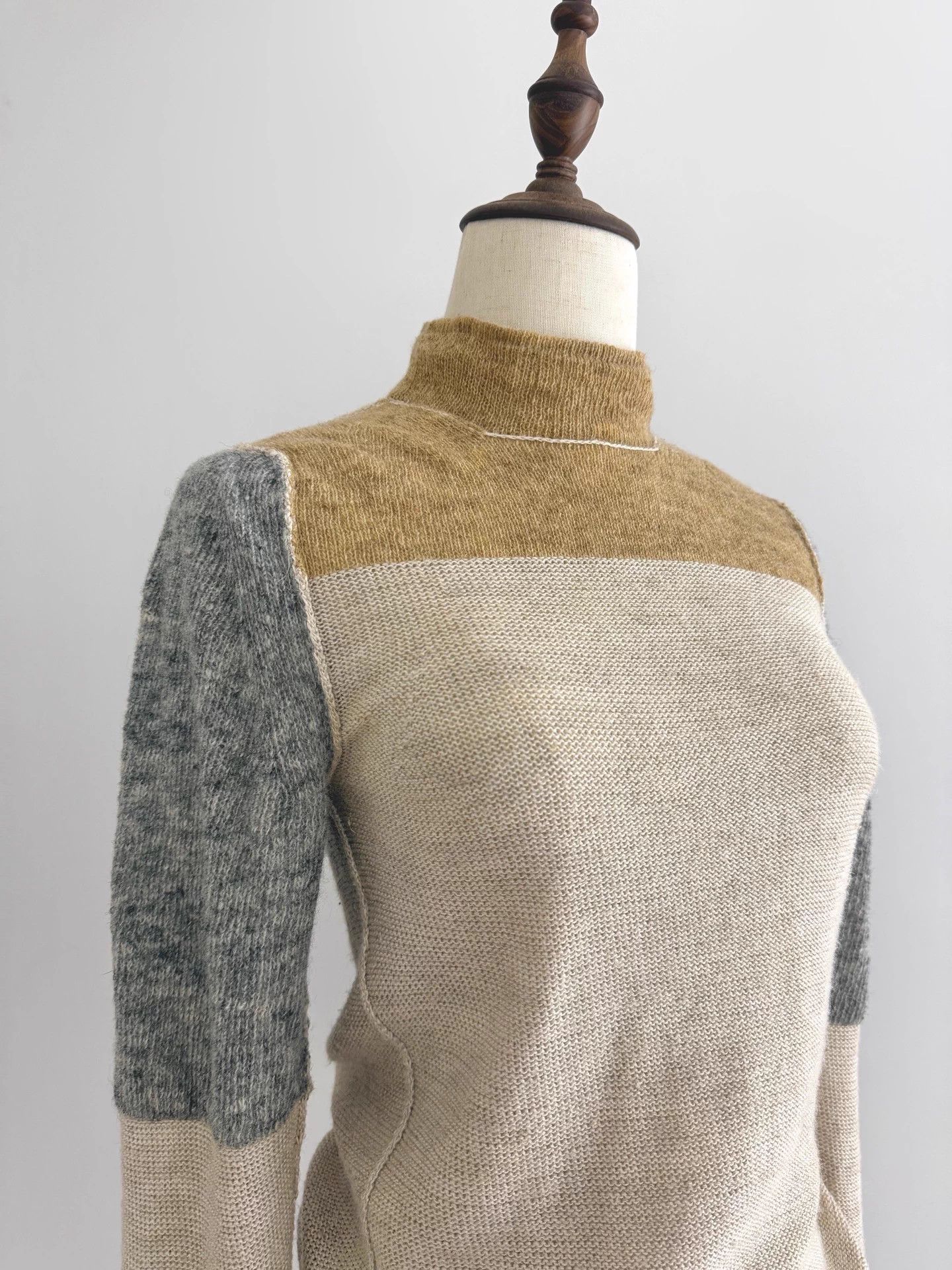 Comme des Garcons Comme des Garçons 1998aw Linen-Silk Wool Panel Top Size F Size S / US 4 / IT 40 - 6 Thumbnail