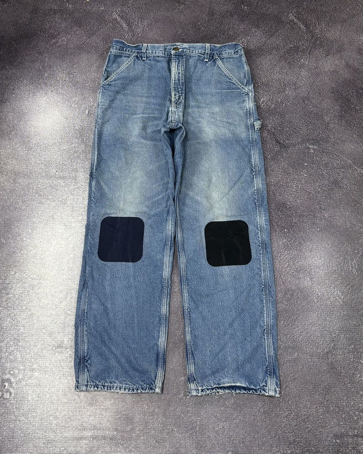 Carhartt Vintage 90s Carhartt USA Blue Insulated Denim Baggy Jeans Size US 36 / EU 52 - 8 Thumbnail
