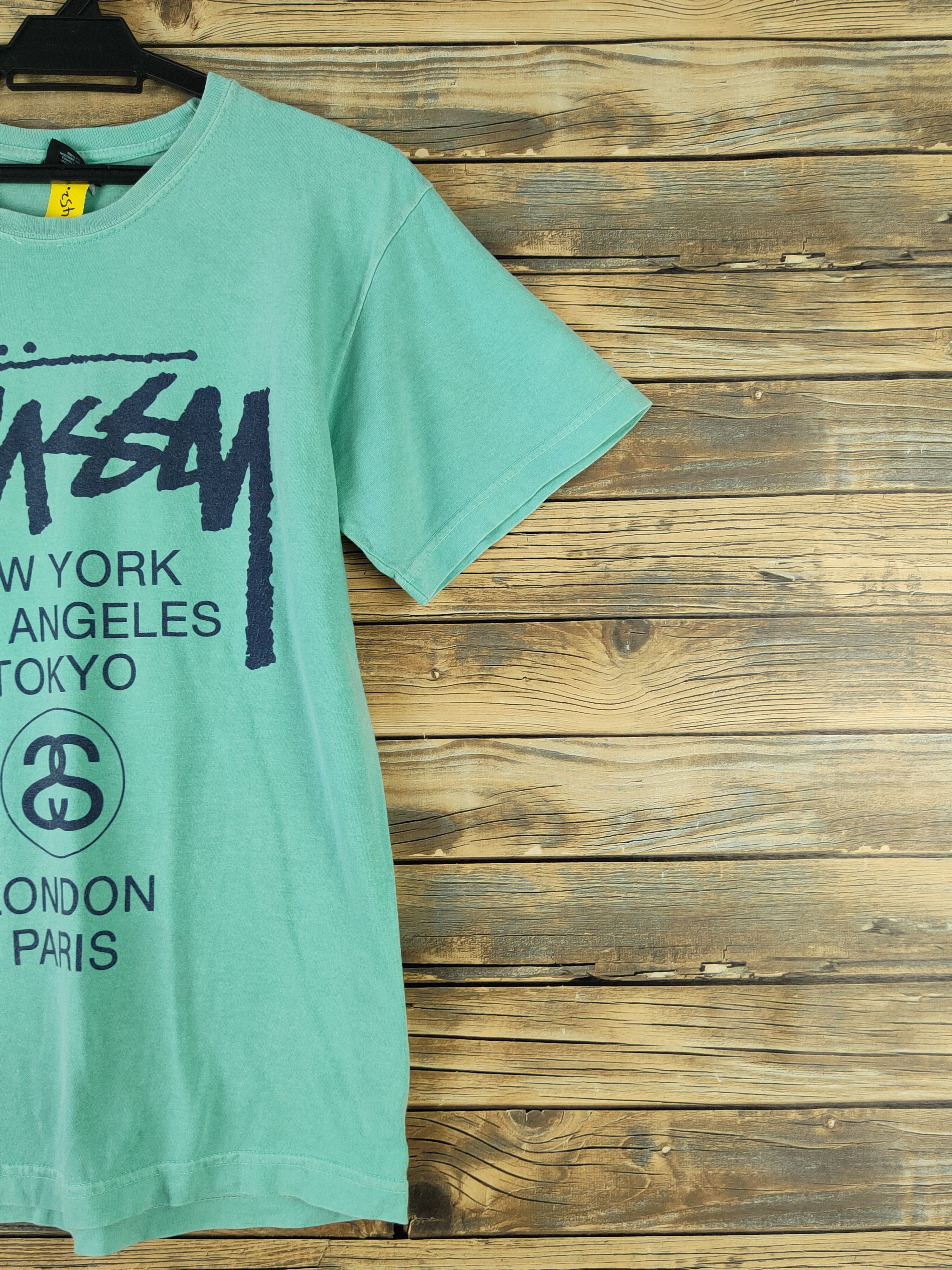 Stussy DL Stussy Turquoise Short Sleeve T-shirt #1452 Size US S / EU 44-46 / 1 - 6 Thumbnail
