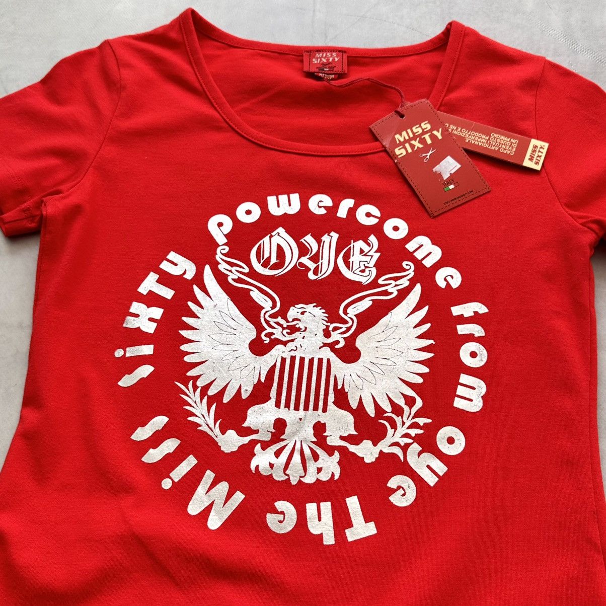 Hysteric Glamour Y2K Miss Sixty Heraldic Eagle Grunge T Shirt NEW Size M / US 6-8 / IT 42-44 - 4 Thumbnail