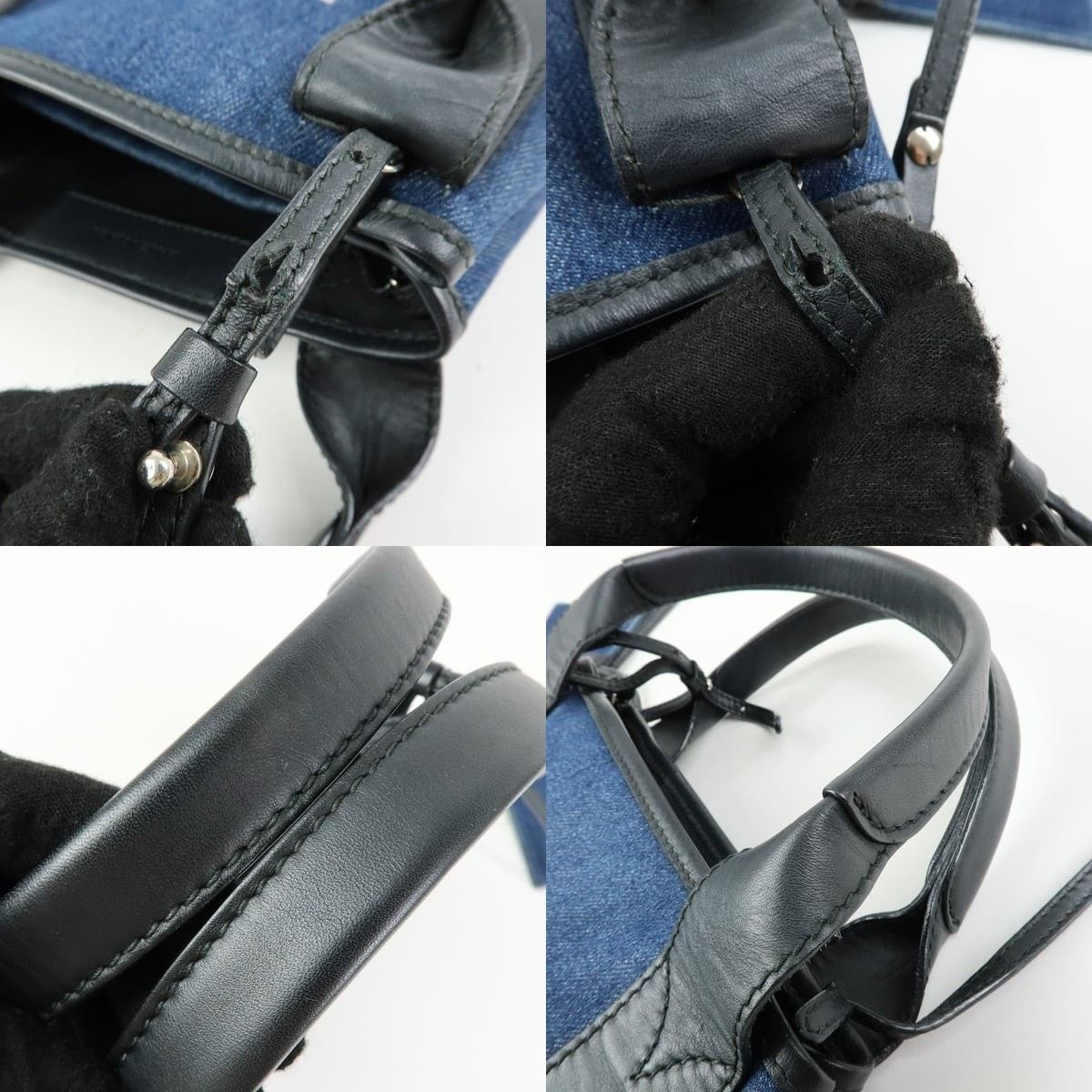 Balenciaga Balenciaga Cabas Denim Tote Blue Size ONE SIZE - 4 Thumbnail