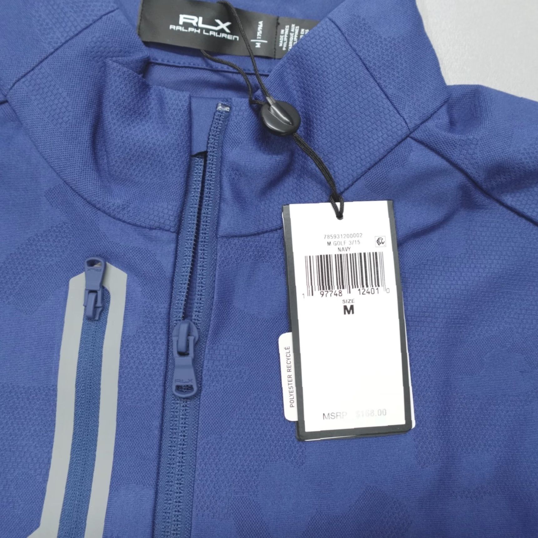 RLX Ralph Lauren RLX Ralph Lauren Golf 1/4 Zip Pullover Men's M Camouflage Navy Wicking Shirt Size US M / EU 48-50 / 2 - 3 Thumbnail