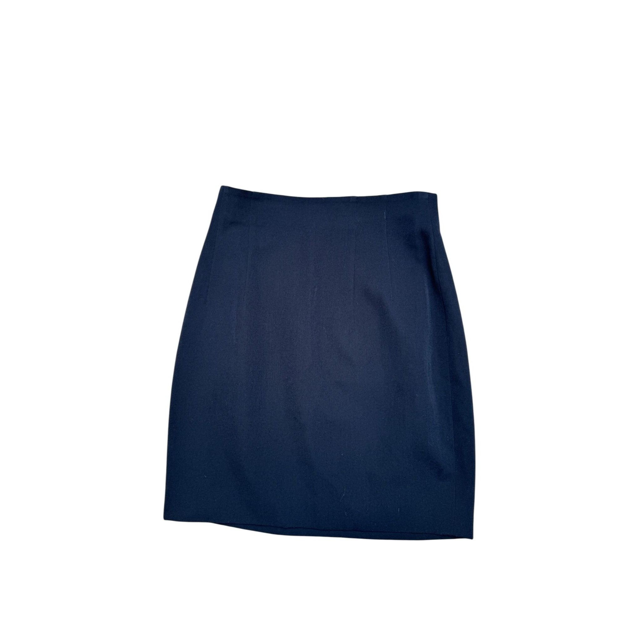 Jil Sander Navy Tailored Wool Pencil Skirt Size 25" / US 0 / IT 36 - 1 Thumbnail