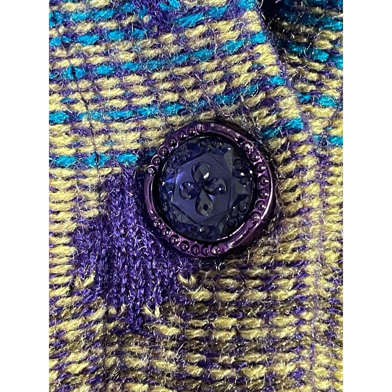 Other Pampara Multicolor Knit Button Jacket Tunic Small NWT Boho Size M / US 6-8 / IT 42-44 - 9 Thumbnail