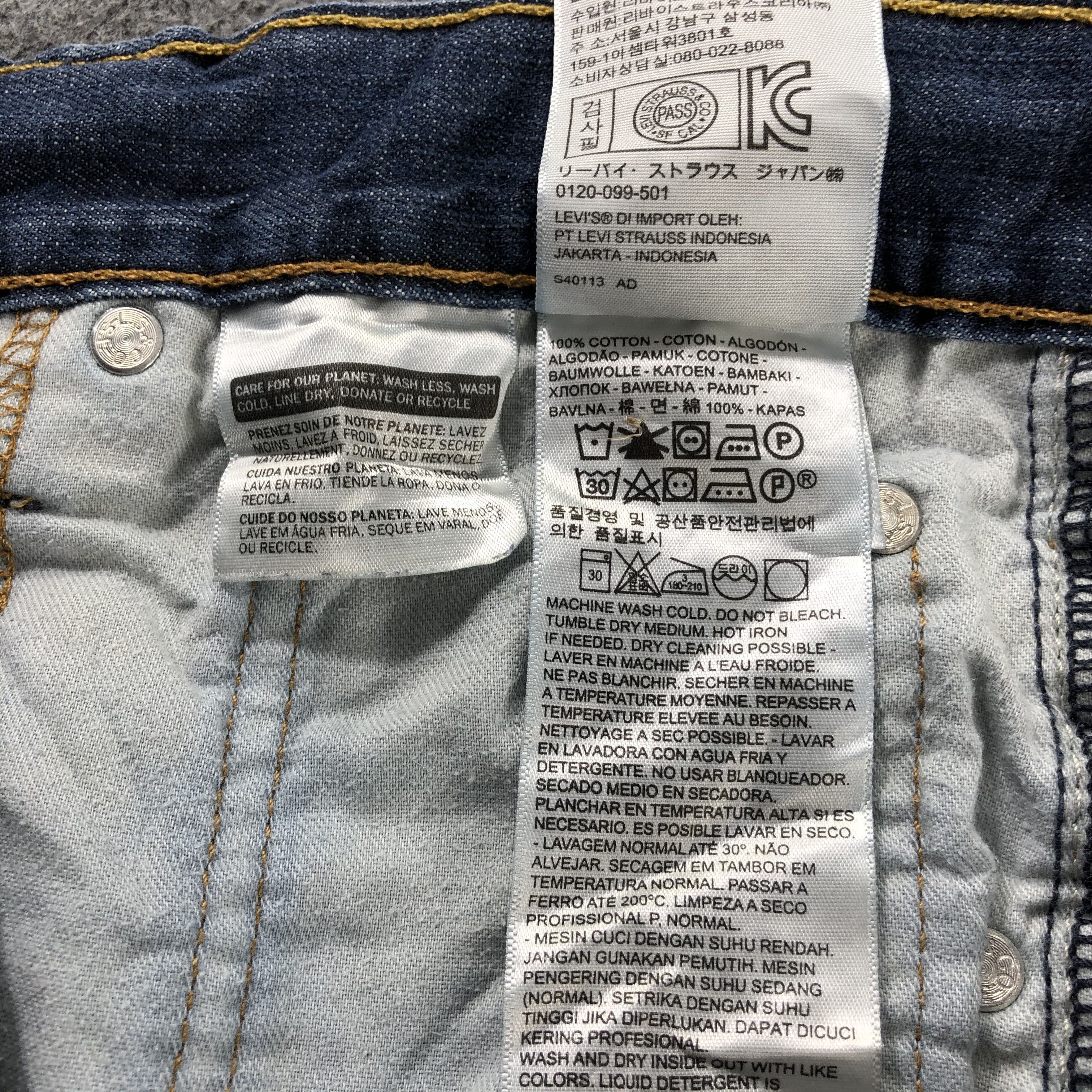 Levi's Vintage Blue Wash Levis 569 Jeans-J2596 Size US 35 - 14 Thumbnail