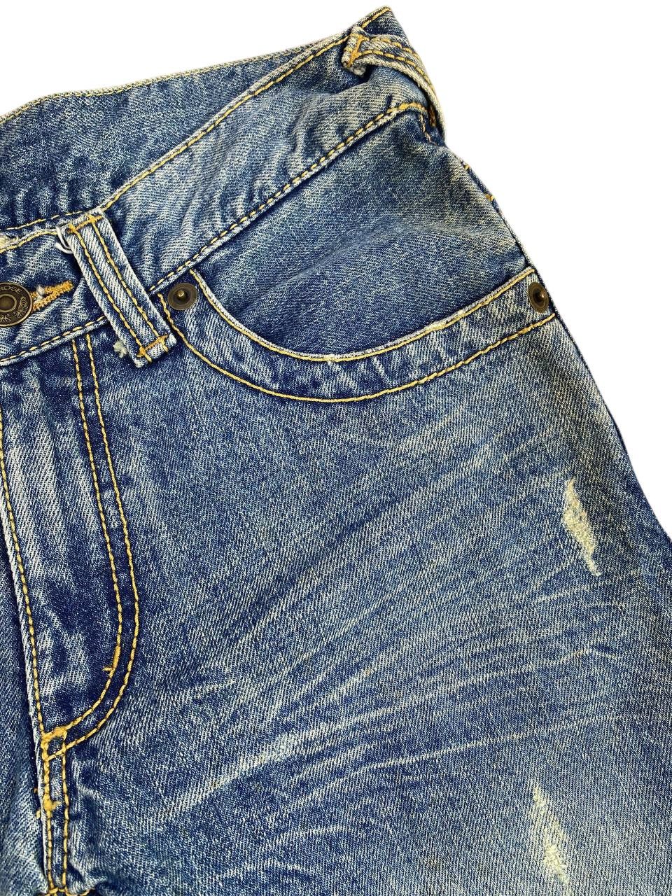 JACKROSE Y2K 2000’s Jackrose Mudwash Distressed Flare Jeans Size US 31 - 9 Thumbnail