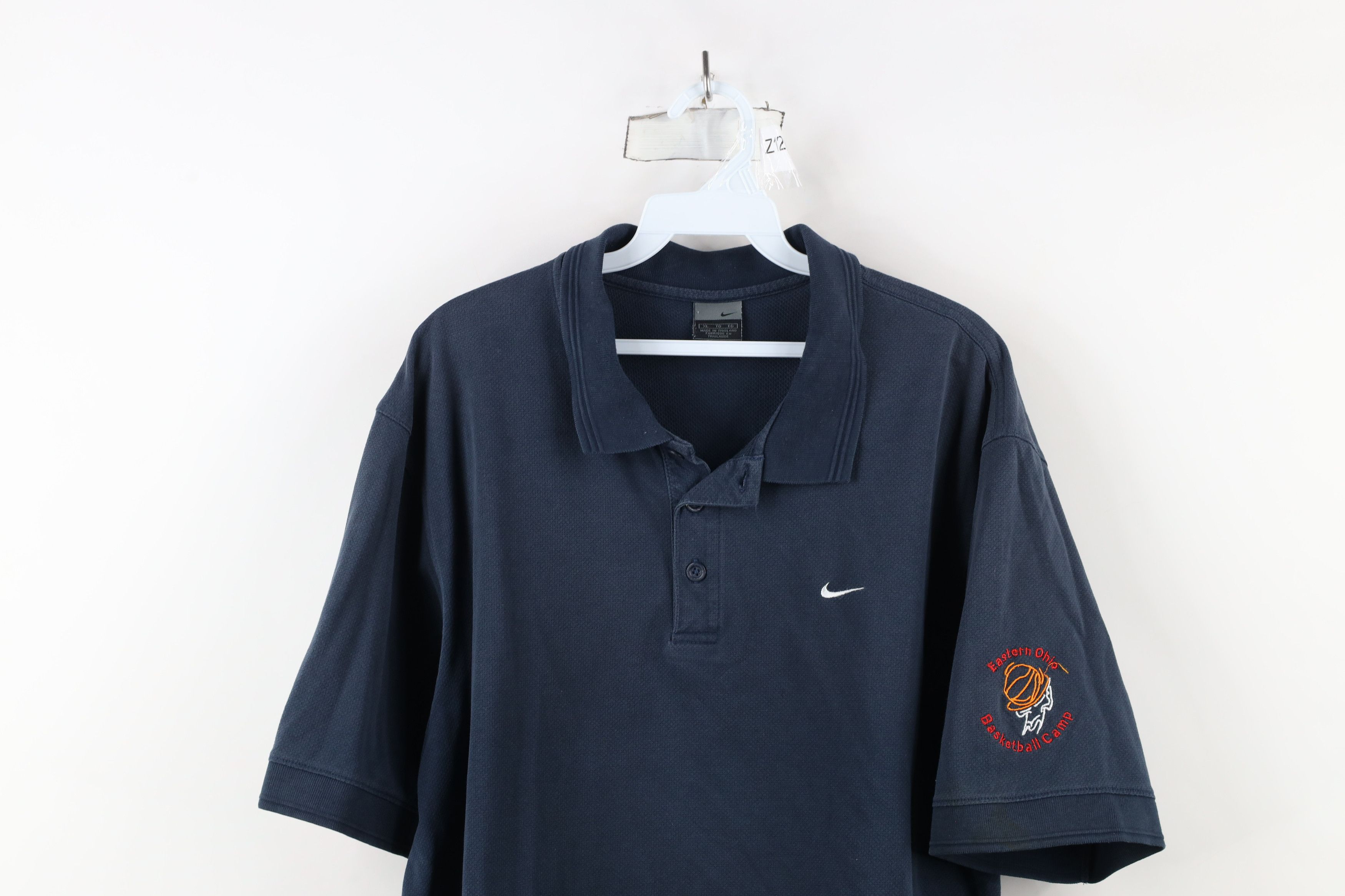 Nike × Vintage Vintage Nike Challenge Court Mini Swoosh Thermal Knit Polo Size US XL / EU 56 / 4 - 2 Thumbnail