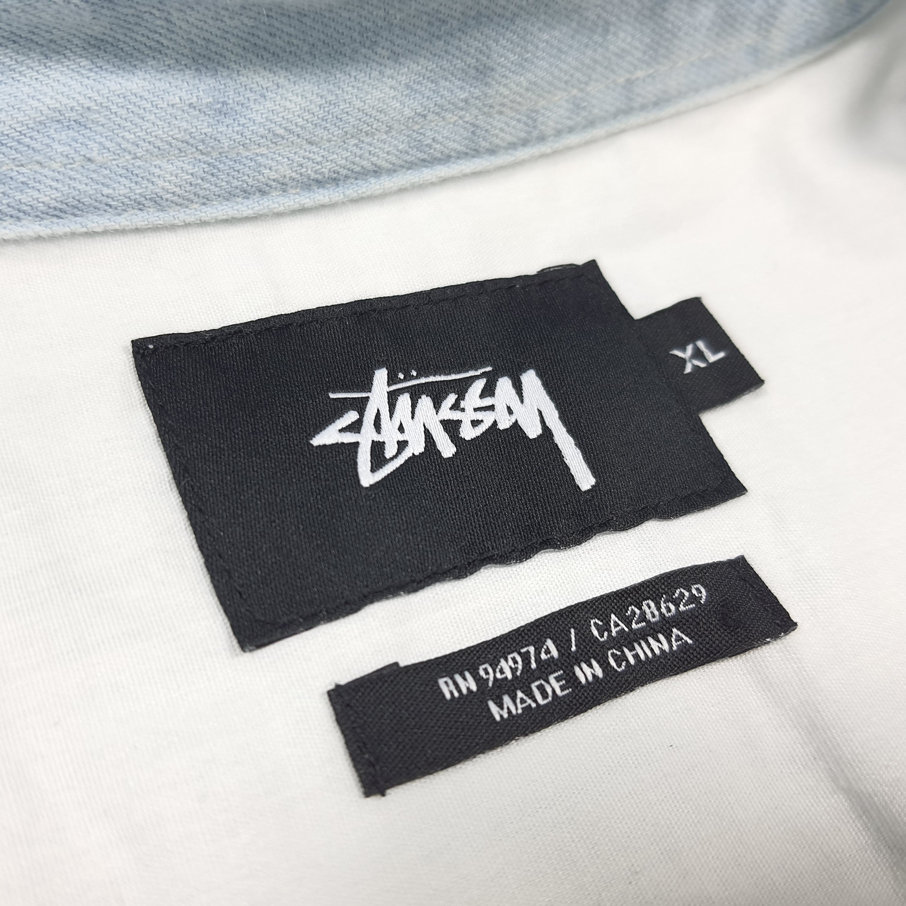 Stussy Vintage Stussy Custom Logo Button Up Shirt C285N36 Size US XL / EU 56 / 4 - 7 Thumbnail