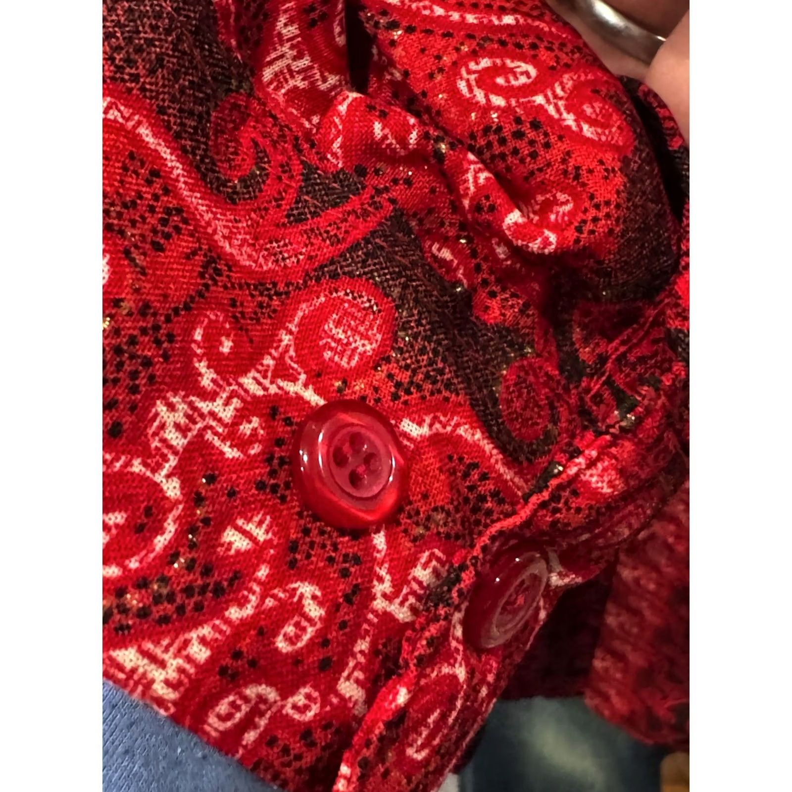 Vintage WILD Red Paisley Micro Poly LONG SLEEVE SHIRT Pronti 2XL 18 x 37/38 Mens Size US XXL / EU 58 / 5 - 7 Thumbnail