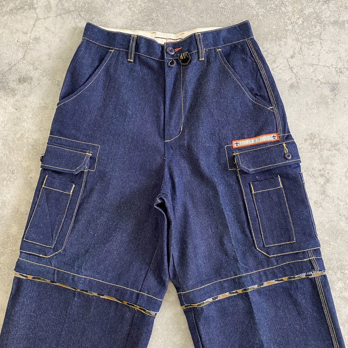 Triple 5 Soul VTG Y2K Triple 5 Soul Convertible Cargo Baggy Jeans Size US 30 / EU 46 - 3 Thumbnail