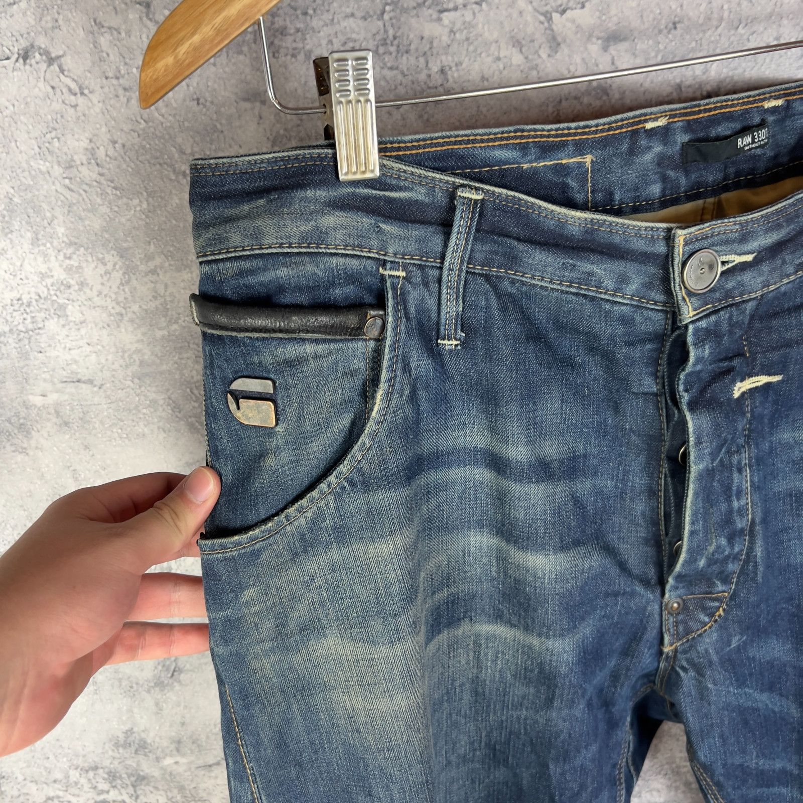 G-Star G-Star Jeans Men's Size 33 Blue Cotton ` Size US 33 - 5 Thumbnail