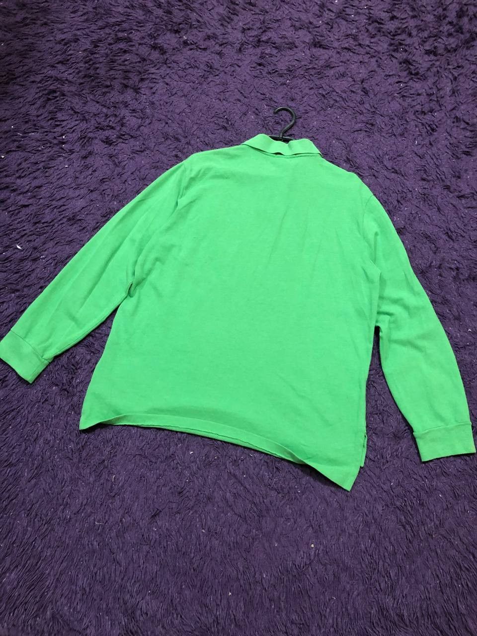Polo Ralph Lauren Green Logo Long Sleeve Custom Fit Polo Ralph Lauren Size US XL / EU 56 / 4 - 13 Thumbnail