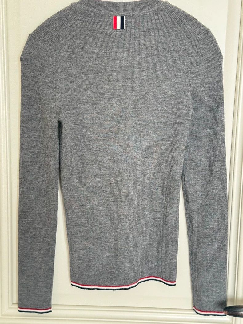 Thom Browne Thom Browne Gray wool turtleneck base shirt Size US XXS / EU 40 - 5 Thumbnail