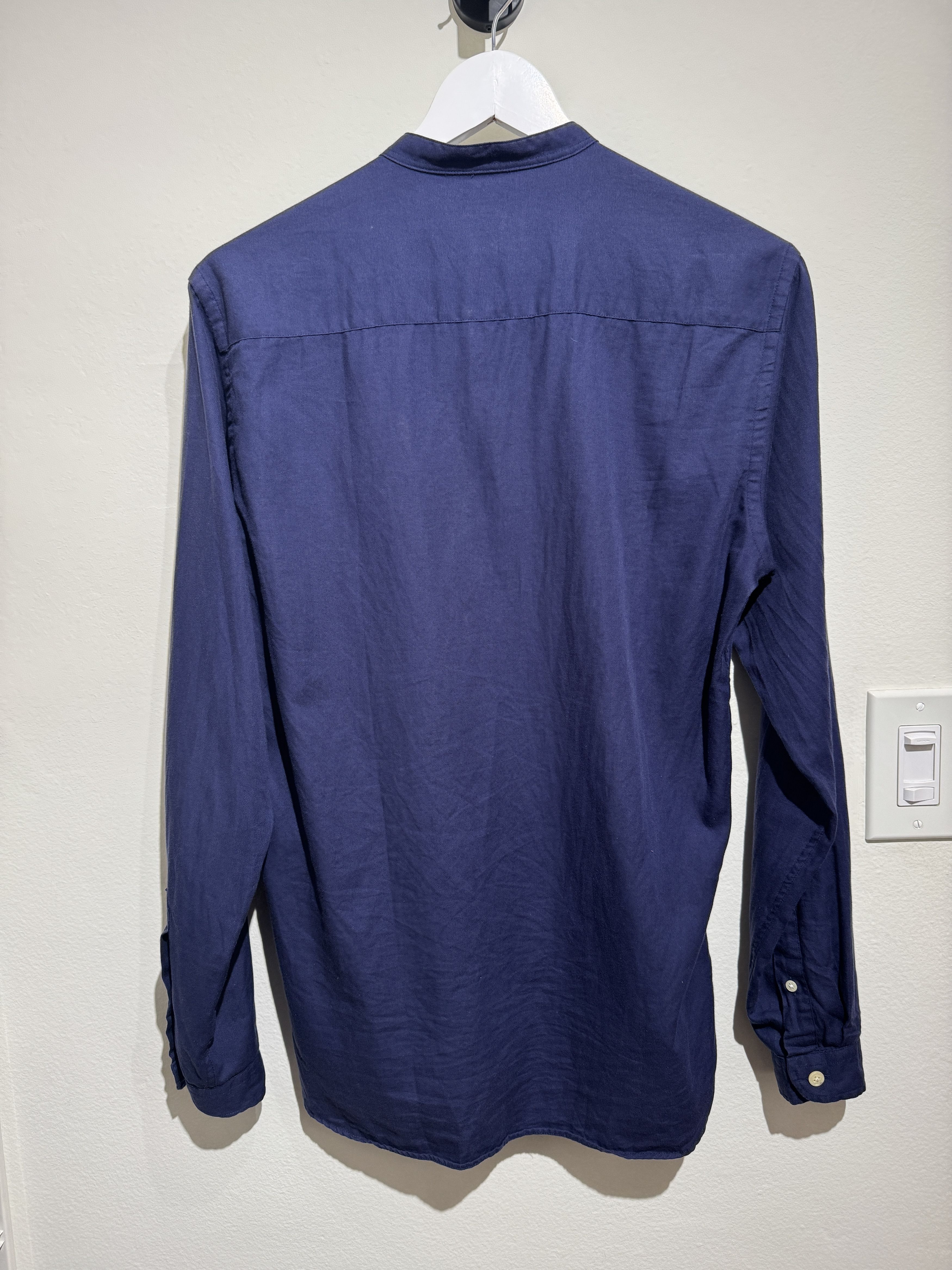 Oliver Spencer Oliver Spencer Grandad Shirt – Navy Blue (US M) Size US S / EU 44-46 / 1 - 7 Thumbnail