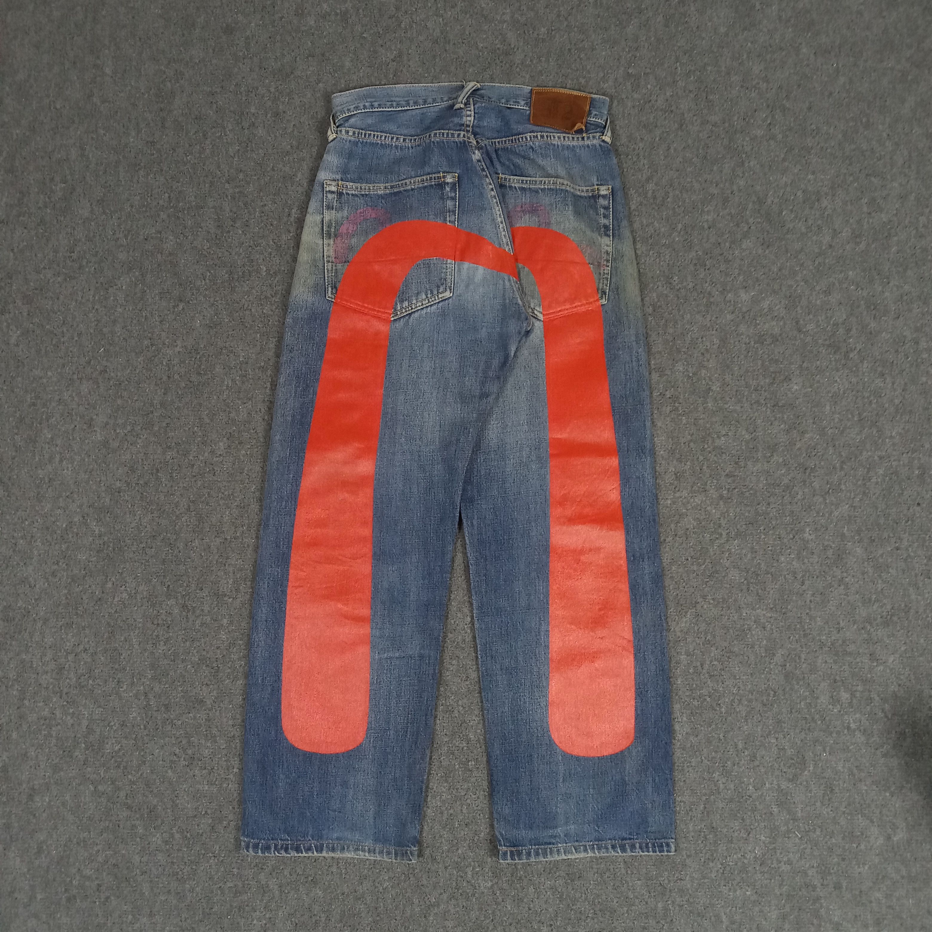 Evisu Evisu Japanese Brand Daicock Custom Art Denim Jeans Size US 29 - 1 Thumbnail