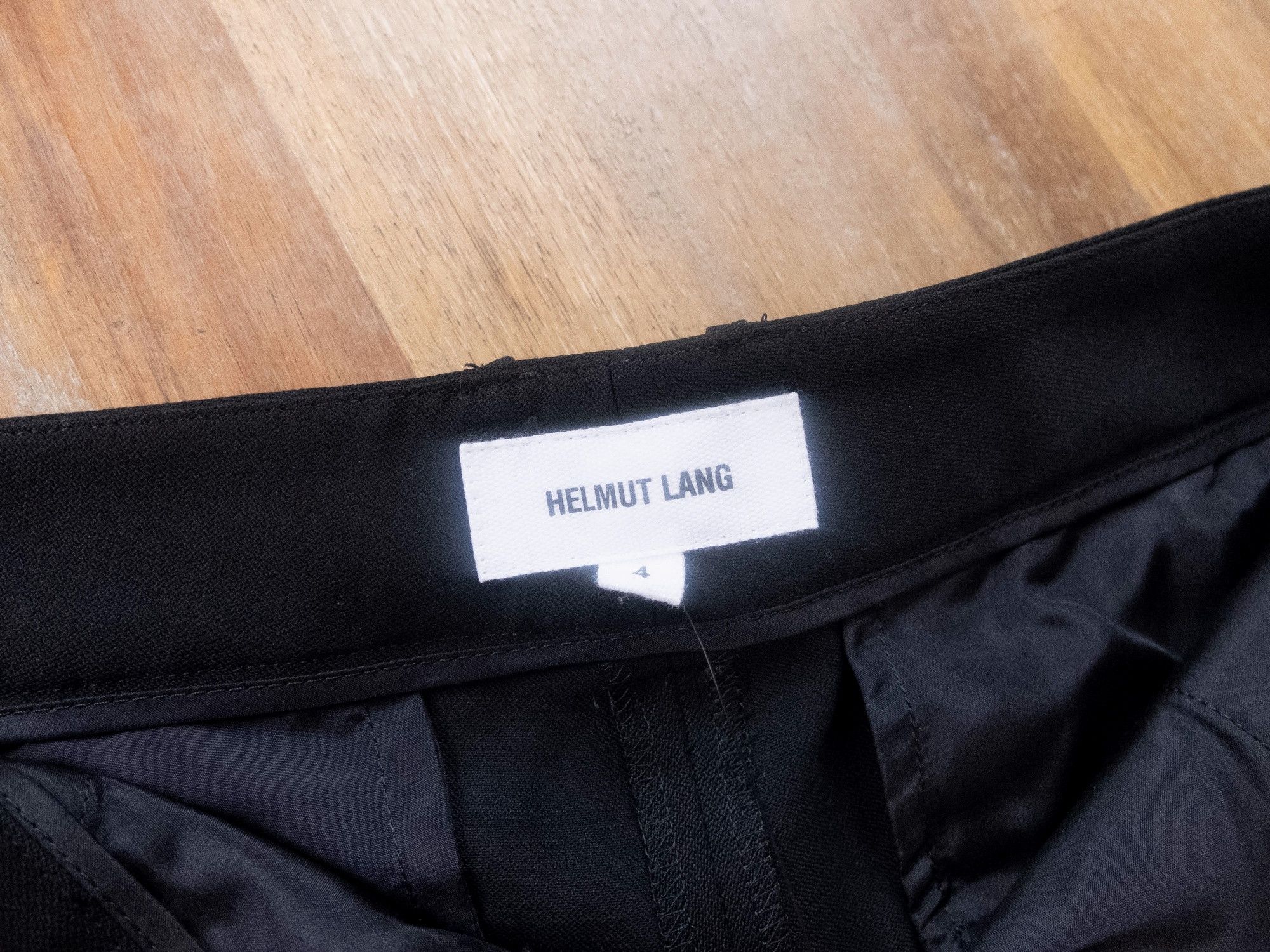 Helmut Lang HELMUT LANG black wool cropped pants trousers 4 Size 27" / US 4 / IT 40 - 9 Thumbnail