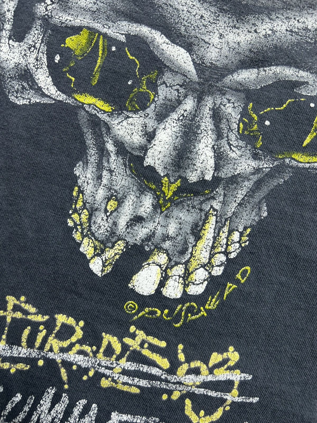Band Tees Vintage 90s Metallica Pushead Thrashed Tee 1994 Faded Roam Size US L / EU 52-54 / 3 - 8 Thumbnail