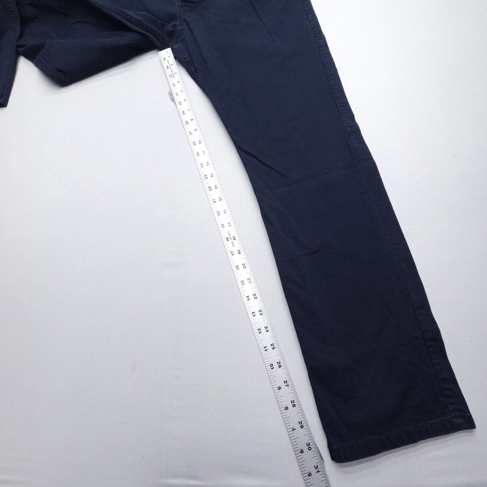 Vintage VINTAGE Spoke Pants Chino Men 36 Dark Blue Straight 31 Inch Inseam Button Fly Casual Business Size US 36 / EU 52 - 5 Thumbnail
