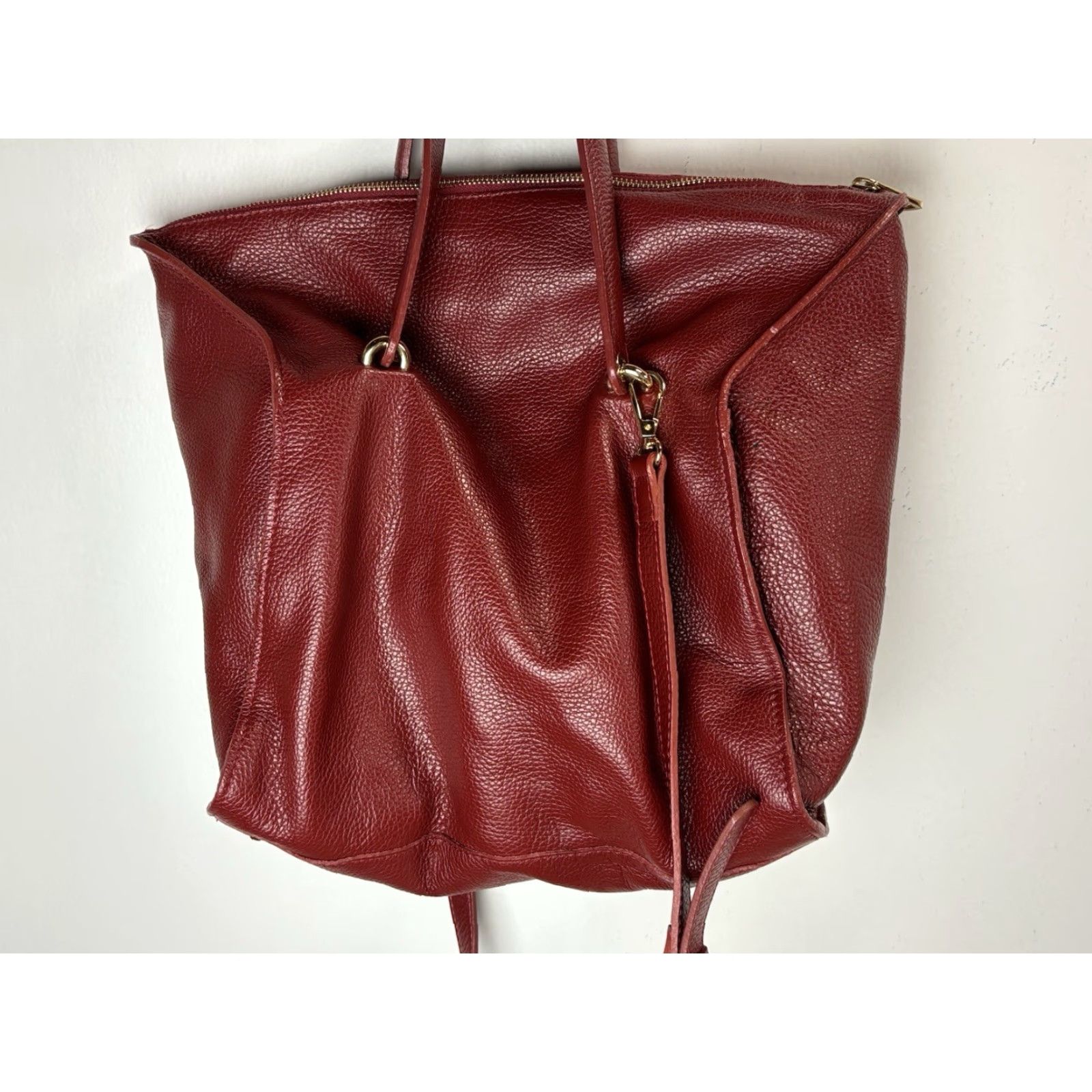 Vintage VINTAGE Laura Di Maggio Large Red Leather Crossbody Bag Purse Made in Italy Classic Women's Size ONE SIZE - 5 Thumbnail