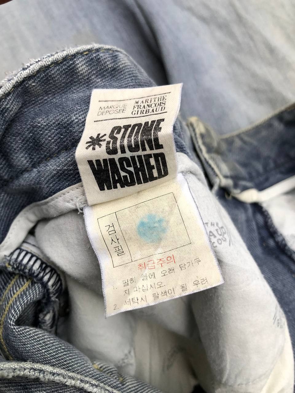Japanese Brand × Marithe + Francois Girbaud × Vintage Marithe Francois Girbaud Stone Washed Jeans Size US 35 - 14 Thumbnail