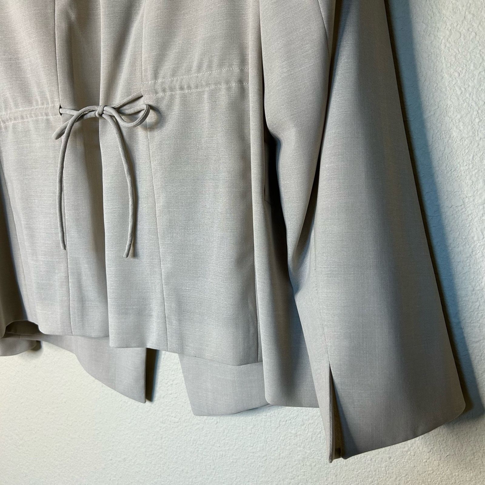 Akris Blazer 100% Wool 100% Viscose Lining Cream Size 14
