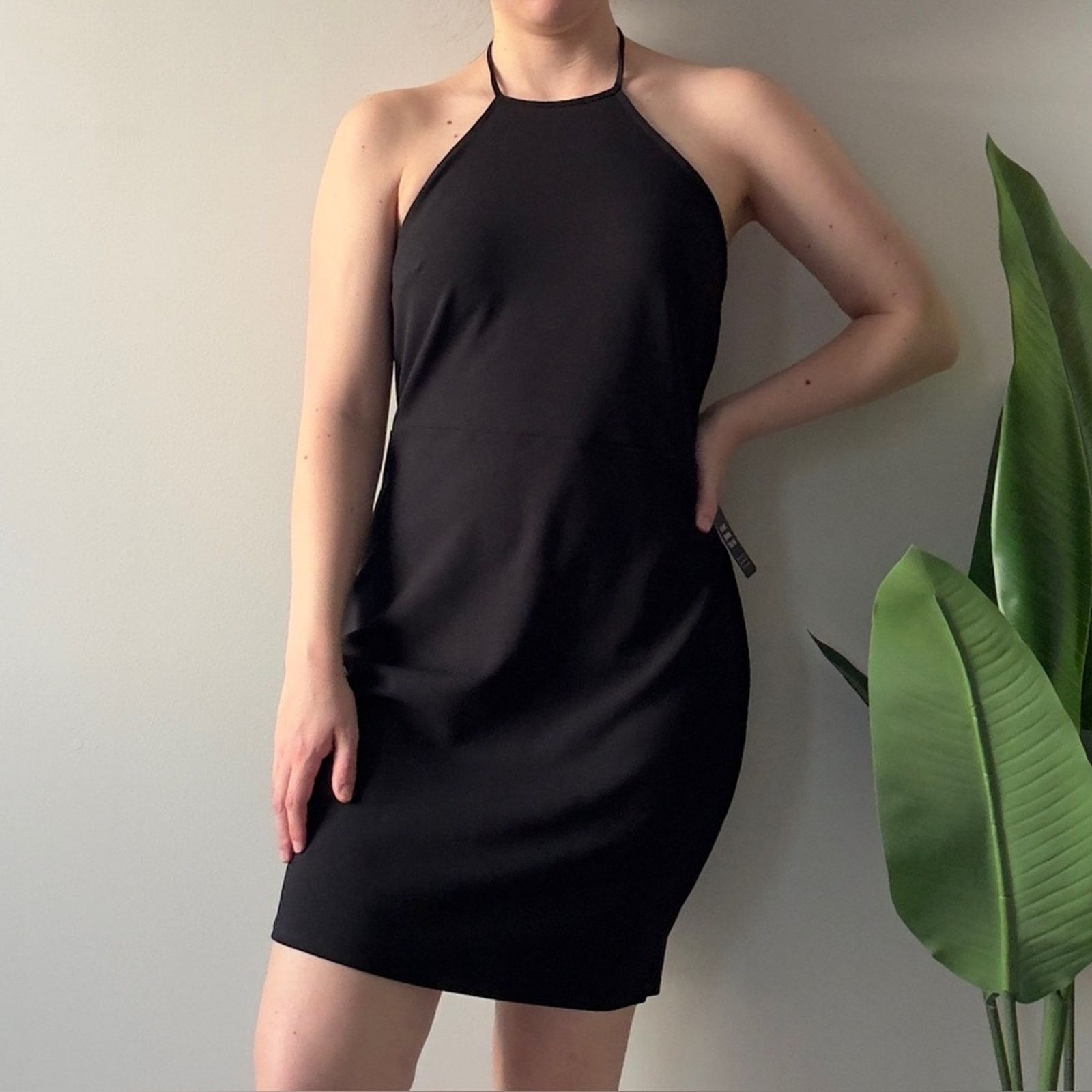 black express dress Stunning Vintage Express Midi Silk Dress - Special Occasion main image 0