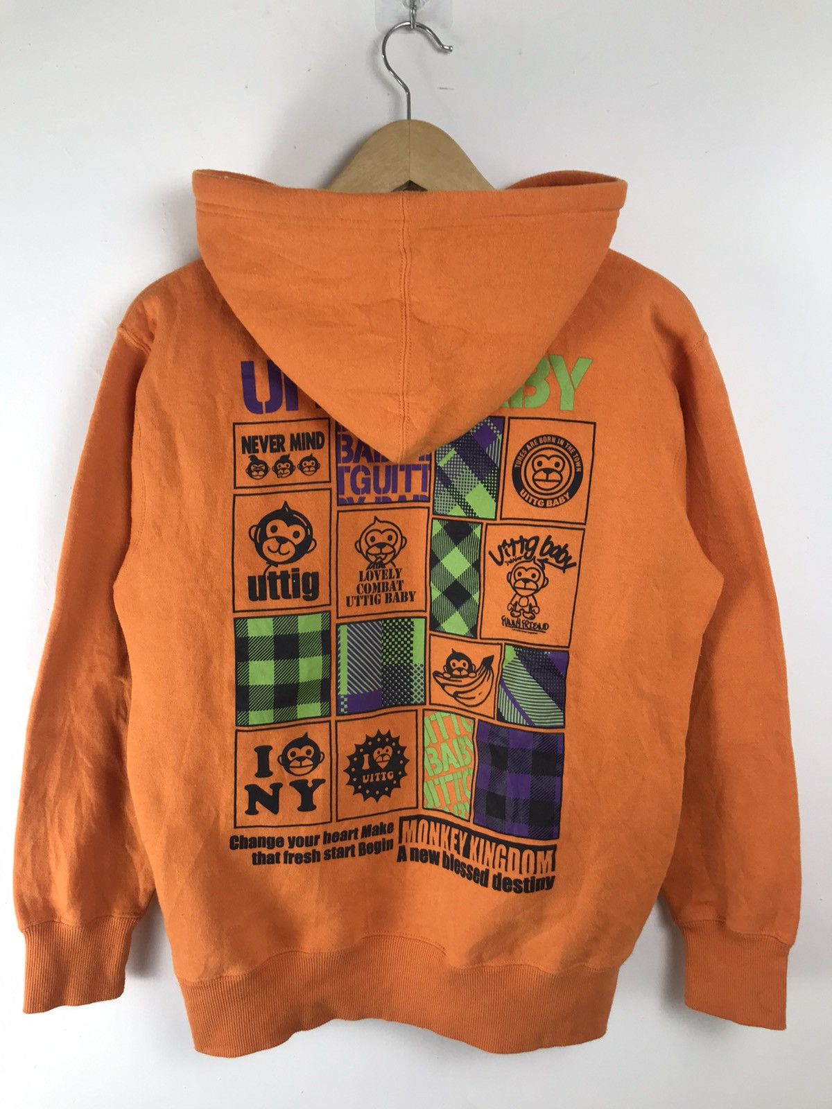 Japanese Brand × Vintage Japanese Vintage UITTG Baby Monkey Kingdom Wildness Hoodie Size US M / EU 48-50 / 2 - 5 Thumbnail
