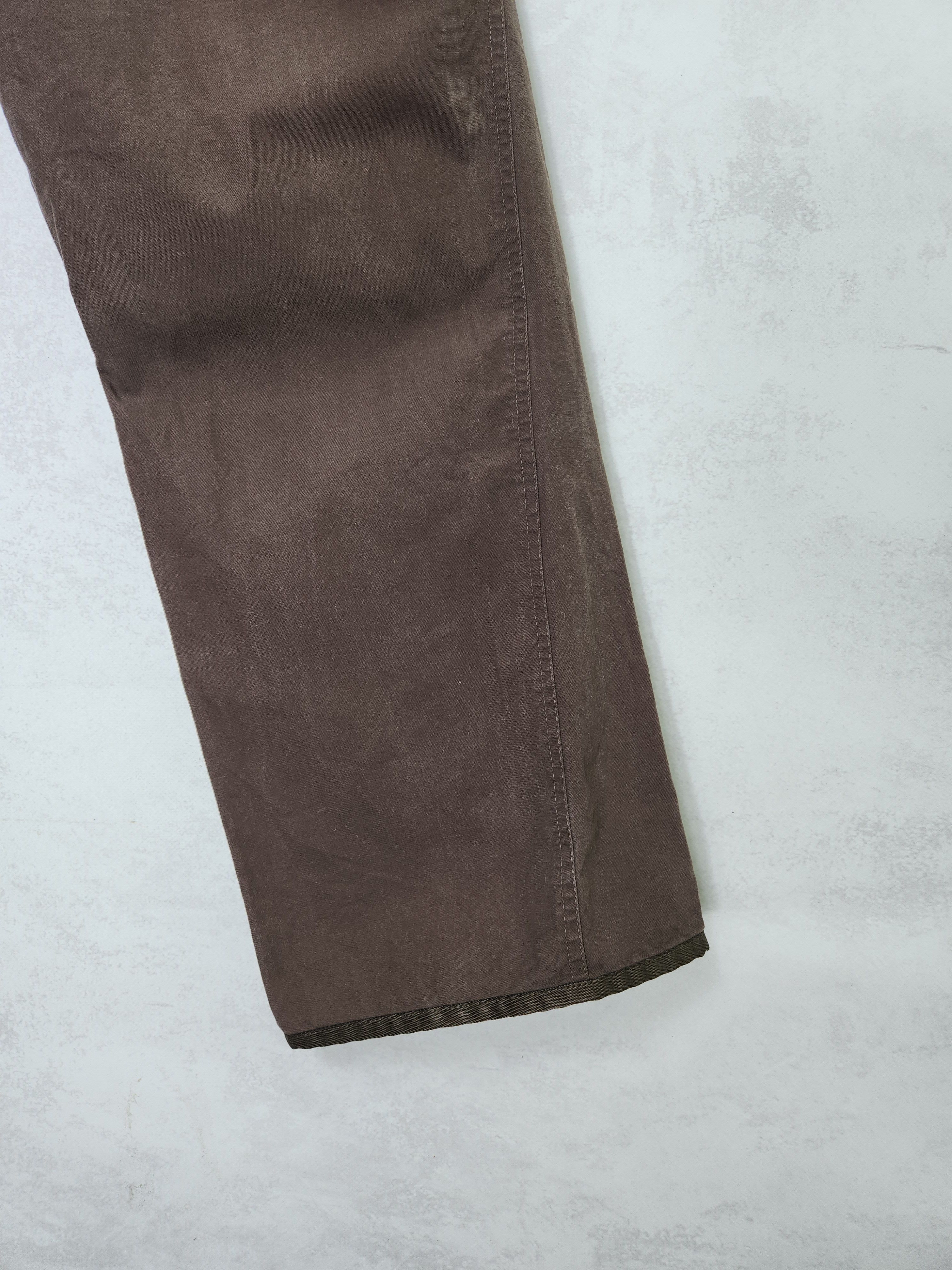 Nike Vintage y2k Nike wmns cotton brown casual pants size M Size 32" / US 10 / IT 46 - 2 Thumbnail