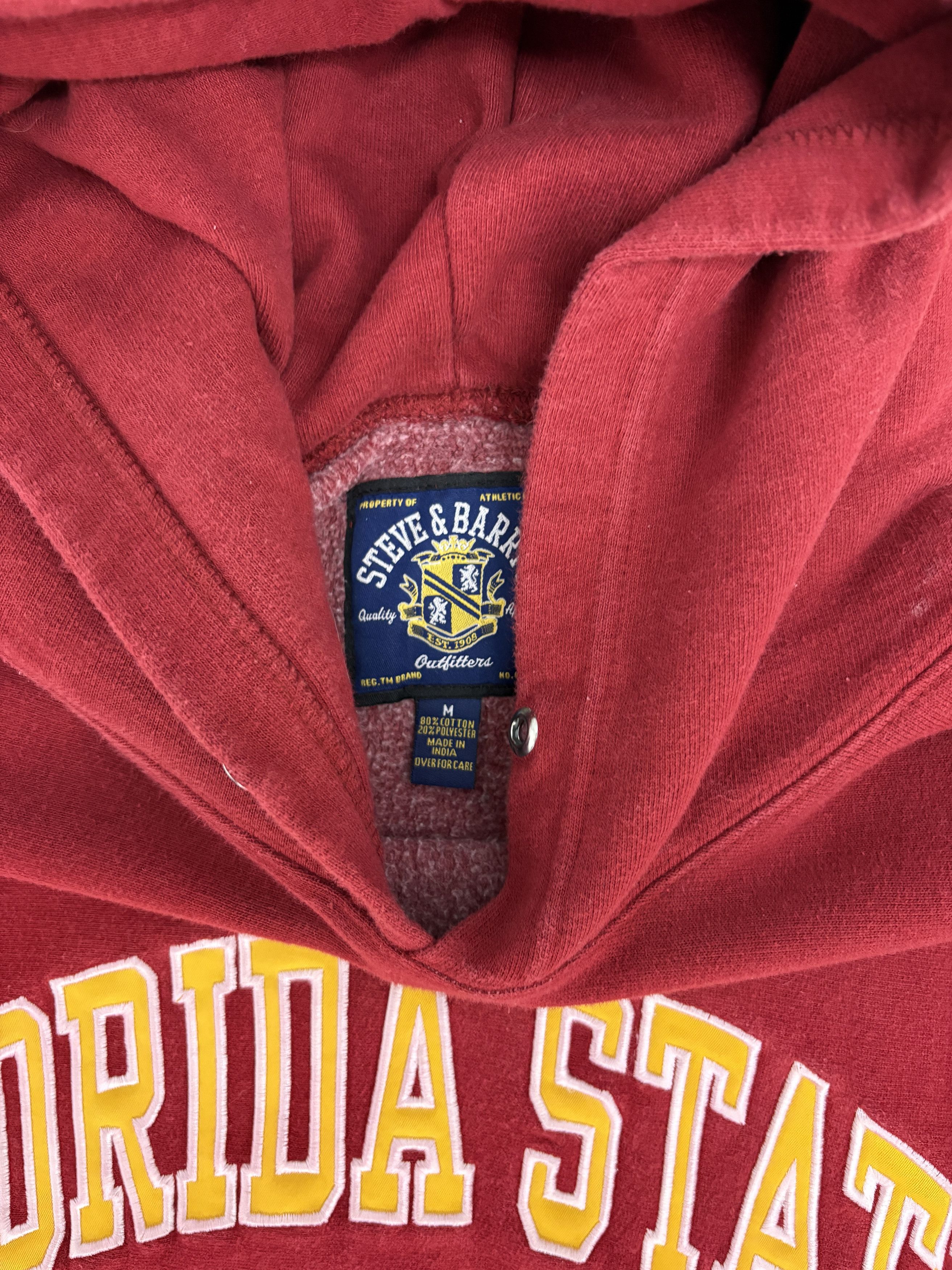 Steve And Barrys Florida State Seminoles Vintage Hoodie Sweater Size US M / EU 48-50 / 2 - 6 Thumbnail